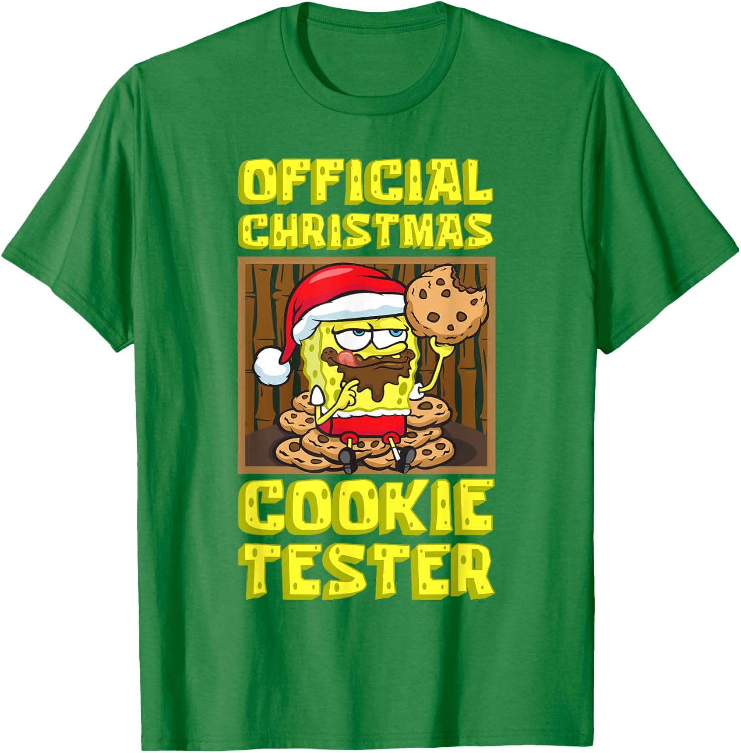 Mademark SpongeBob Christmas Funny Cookie Tester T-Shirt for Kids & Adults - 20