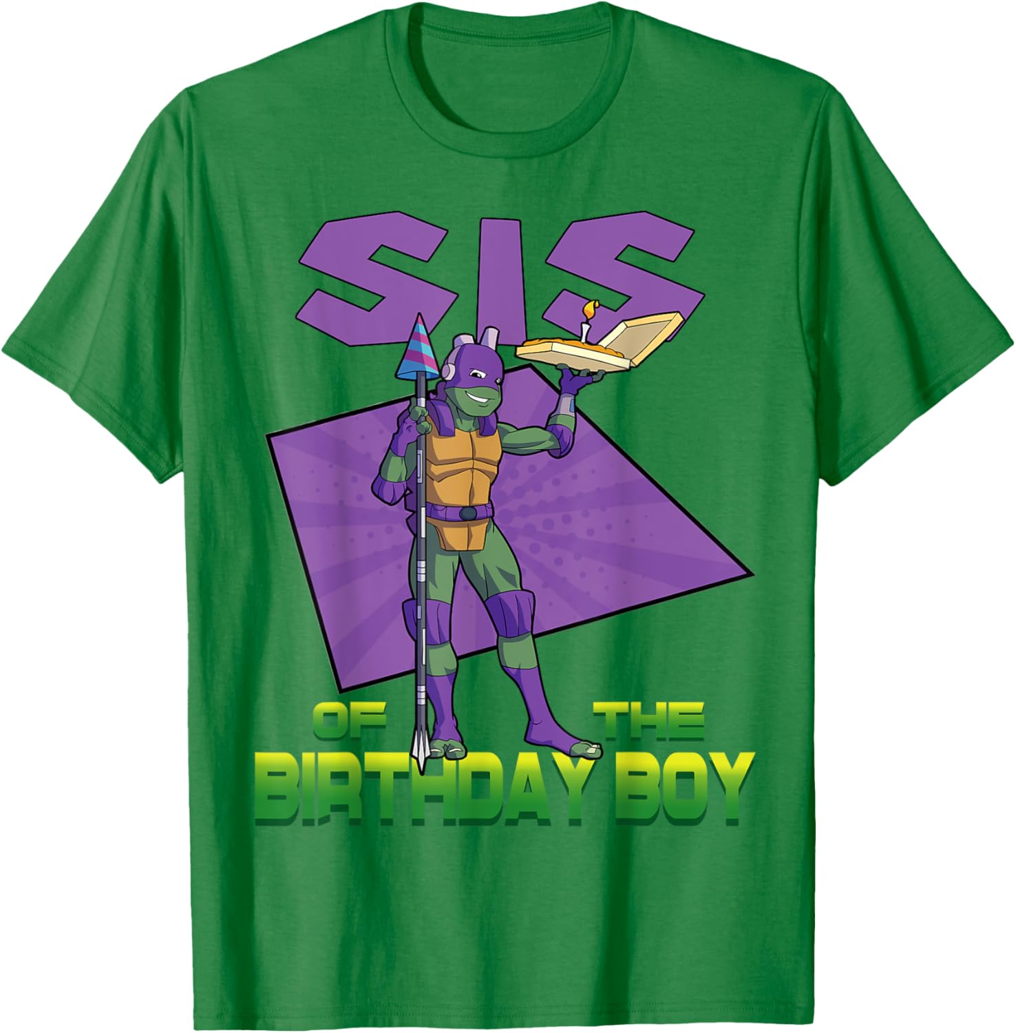 Mademark Teenage Mutant Ninja Turtles Donnie Birthday Pizza Party T-Shirt - 2