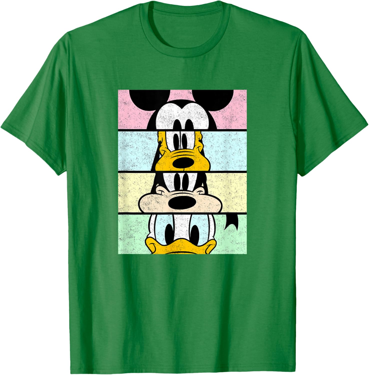 Disney Mickey And Friends Distressed Comic Panels T-Shirt for Fun Fans - 25