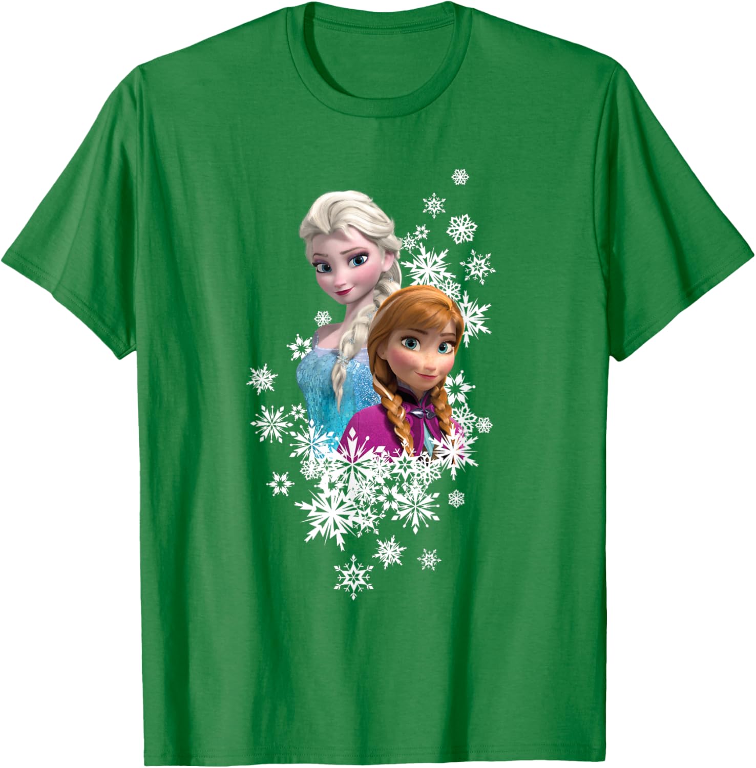 Disney Frozen Anna and Elsa Snowflakes T-Shirt for Kids and Fans - 1