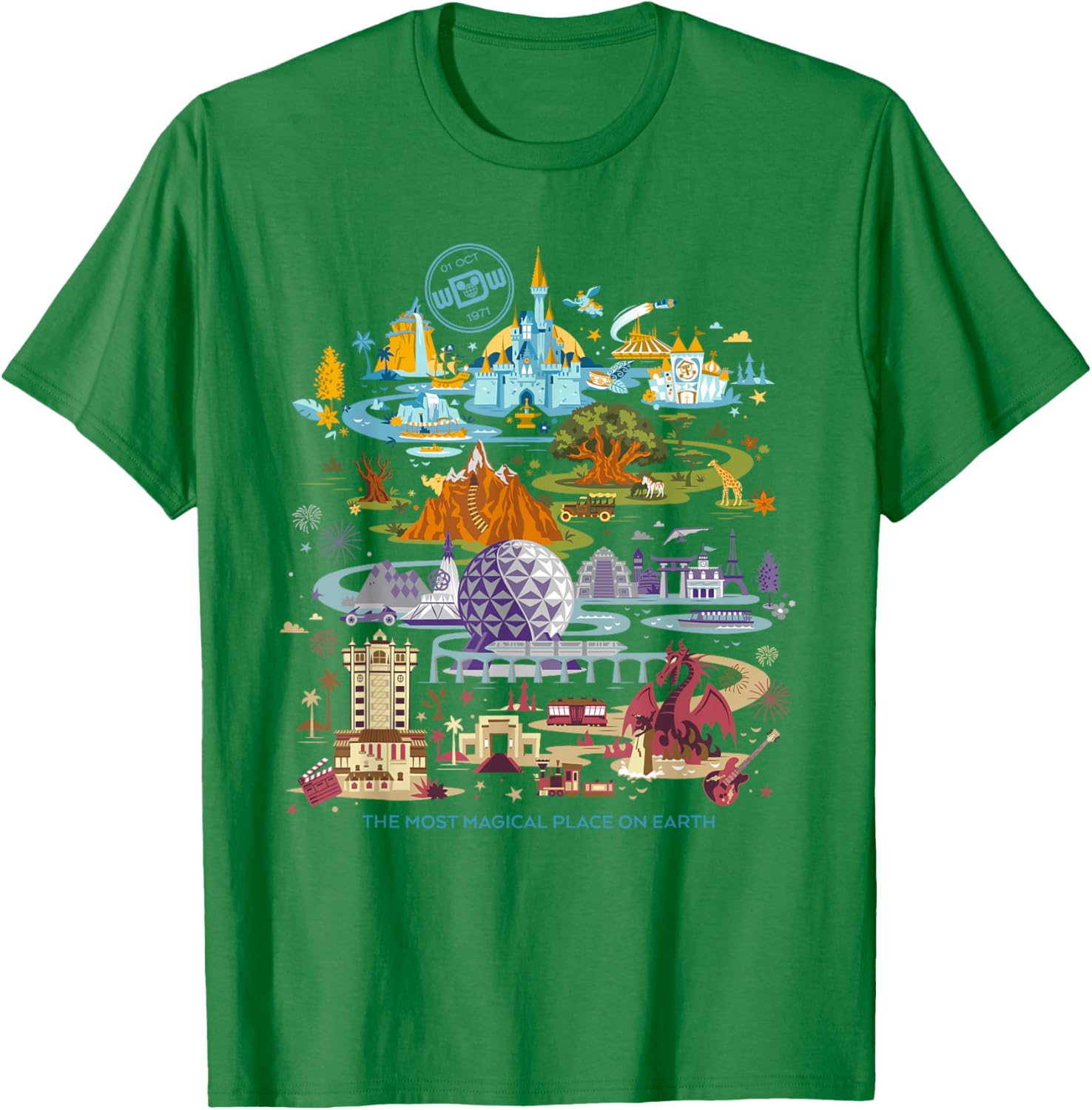 Walt Disney World 50th Anniversary T-Shirt Fun Disney Merchandise - 14