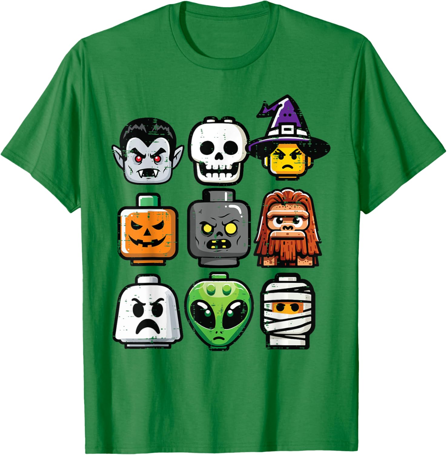 Halloween Pumpkin Ghost Heads T-Shirt for Kids and Boys Costume Fun - 26