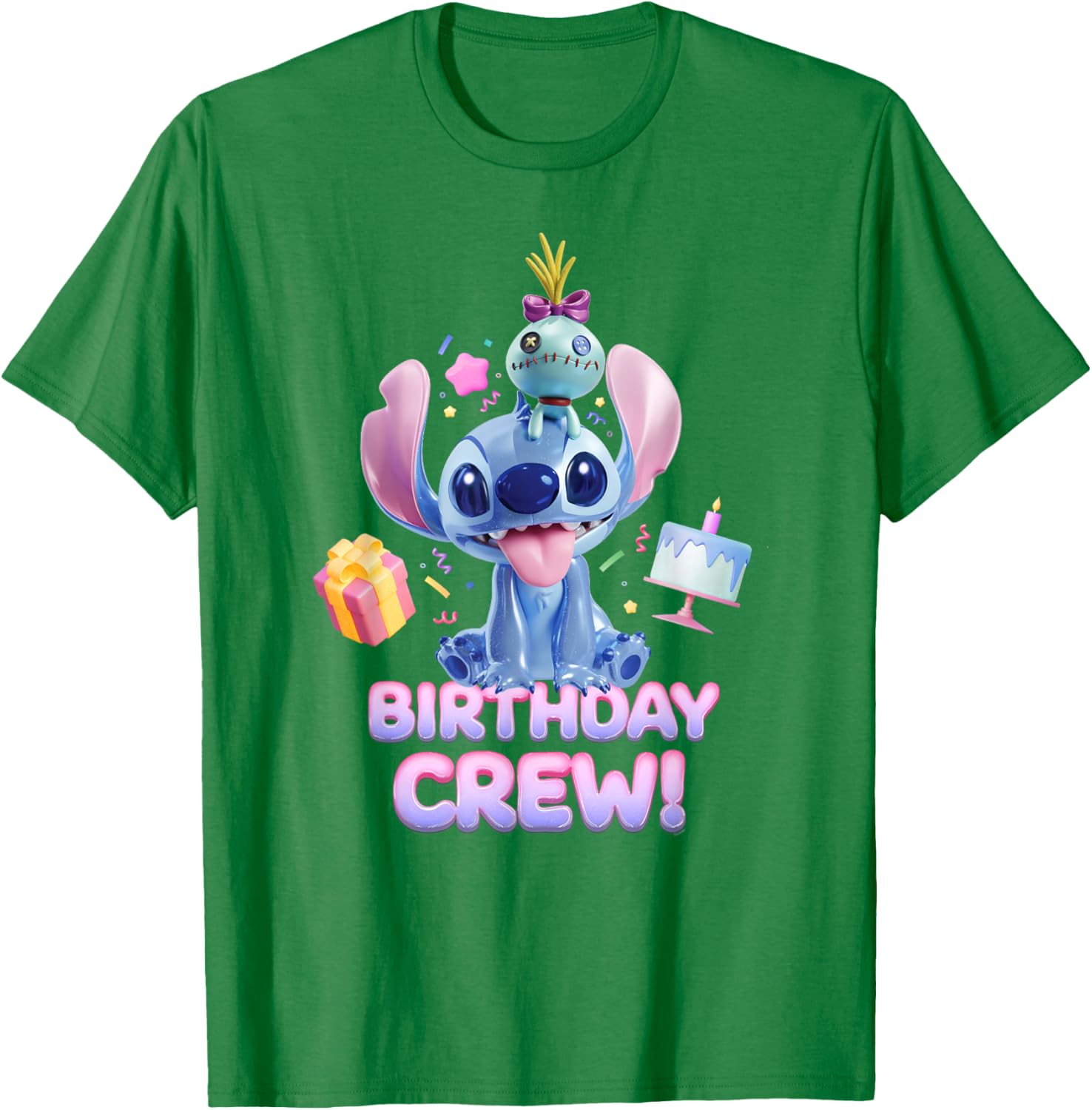 Disney Lilo & Stitch Big Shiny Birthday Crew T-Shirt for Fun Celebrations - 5