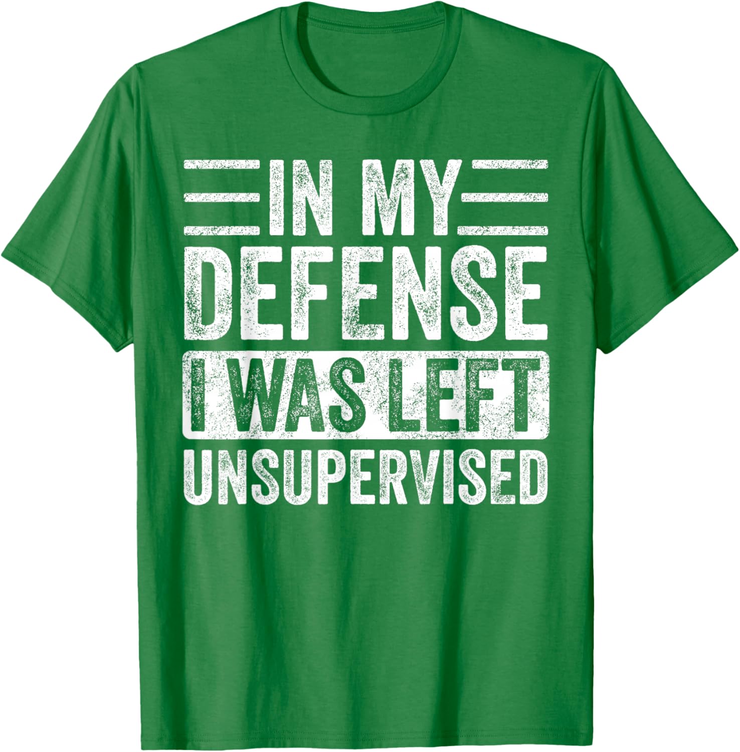 Funny Retro Vintage T-Shirt In My Defense I Was Left Unsupervised - 5