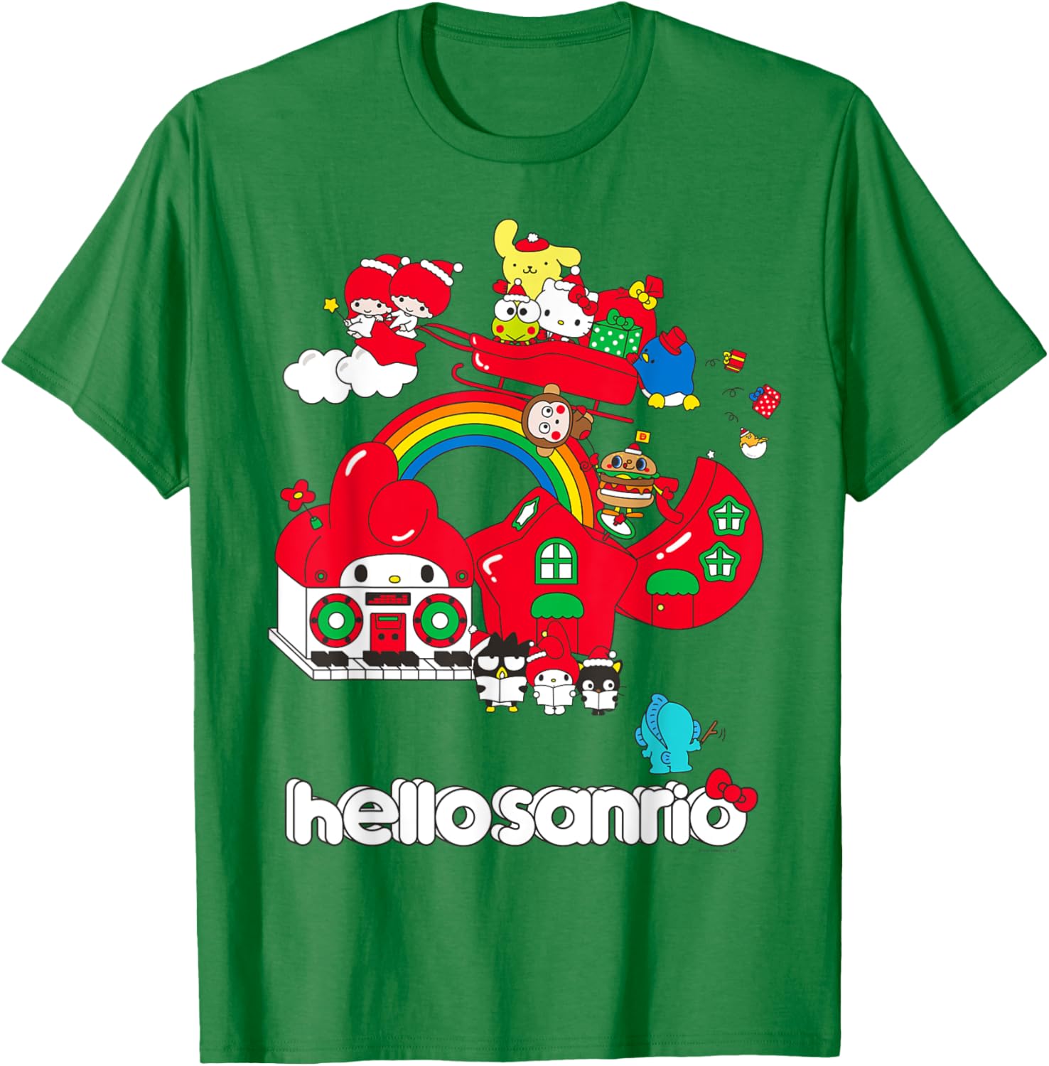 Hello Sanrio Christmas Friends T-Shirt for Holiday Cheer and Fun! - 6