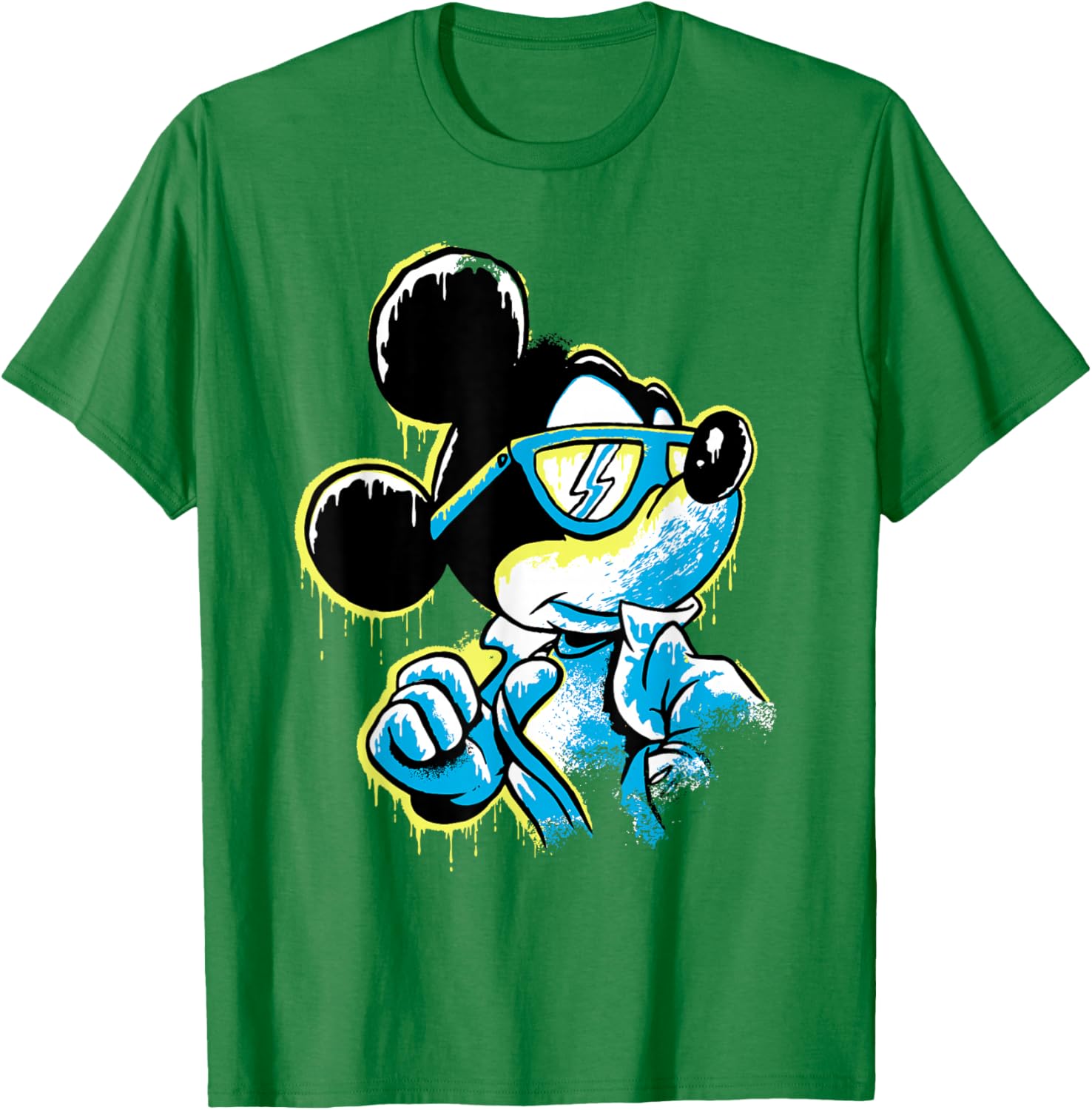 Disney Mickey Mouse Icy Cool Paint Drip T-Shirt for Fun Fashion Lovers - 19
