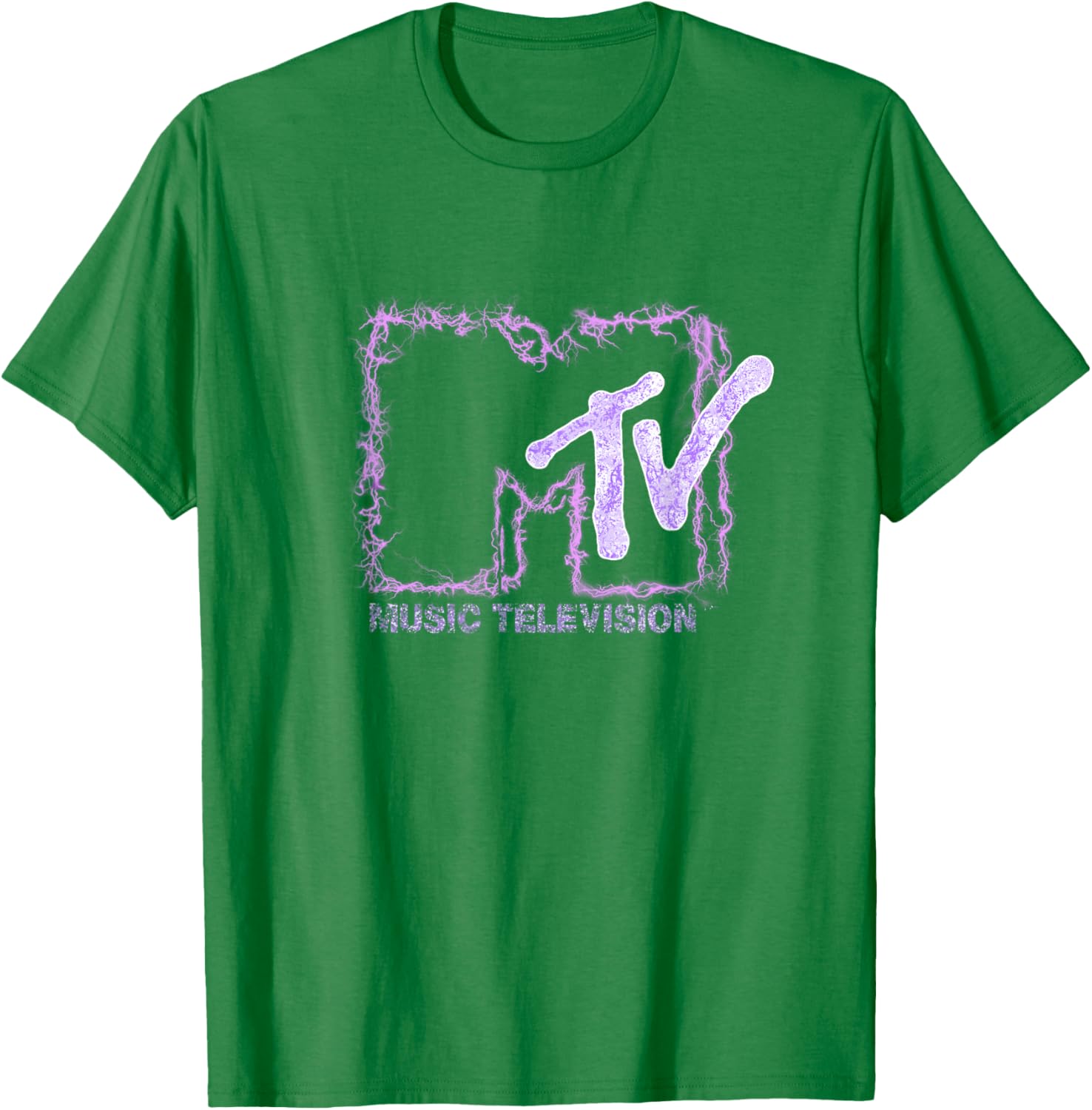 Mademark x MTV Official Logo T-Shirt with Purple Electric Flashes - 9