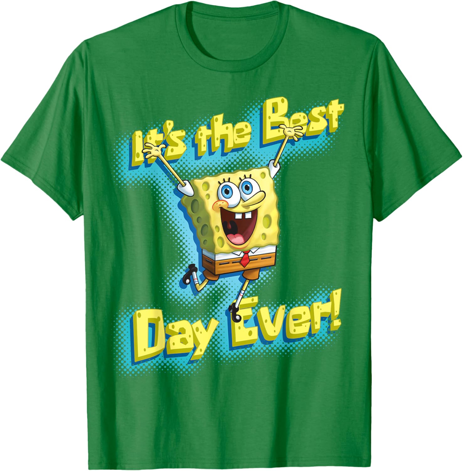 Mademark SpongeBob SquarePants Best Day Ever T-Shirt for Fun Fans - 17