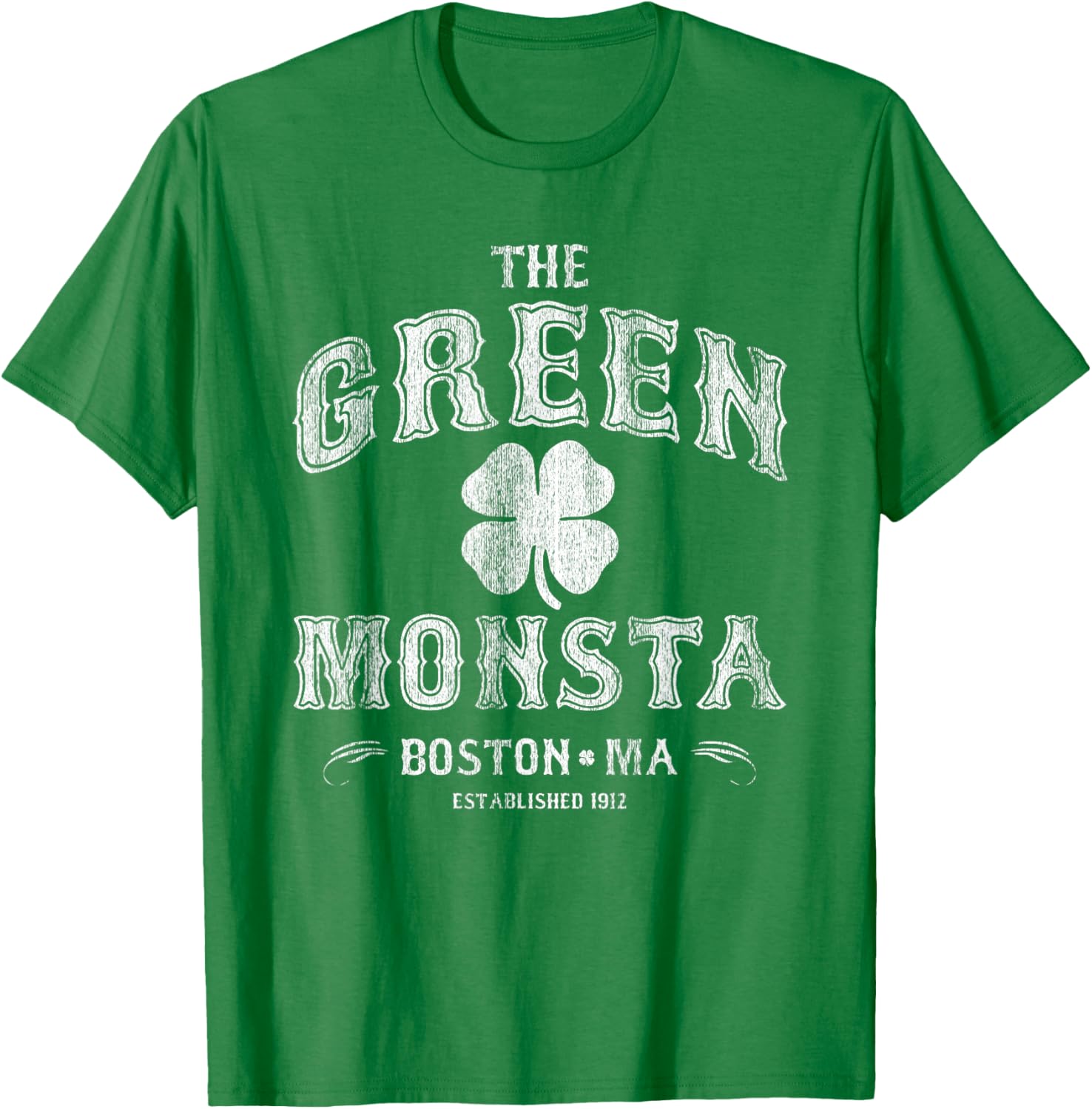 The Green Monsta Boston T-Shirt Perfect for Game Day or St. Patrick's Day - 16
