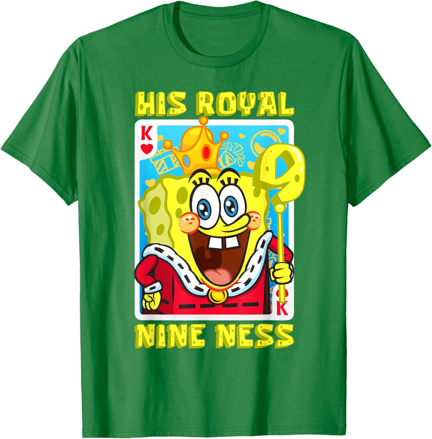 Mademark SpongeBob SquarePants 9th Birthday Gift T-Shirt for Kids - 10