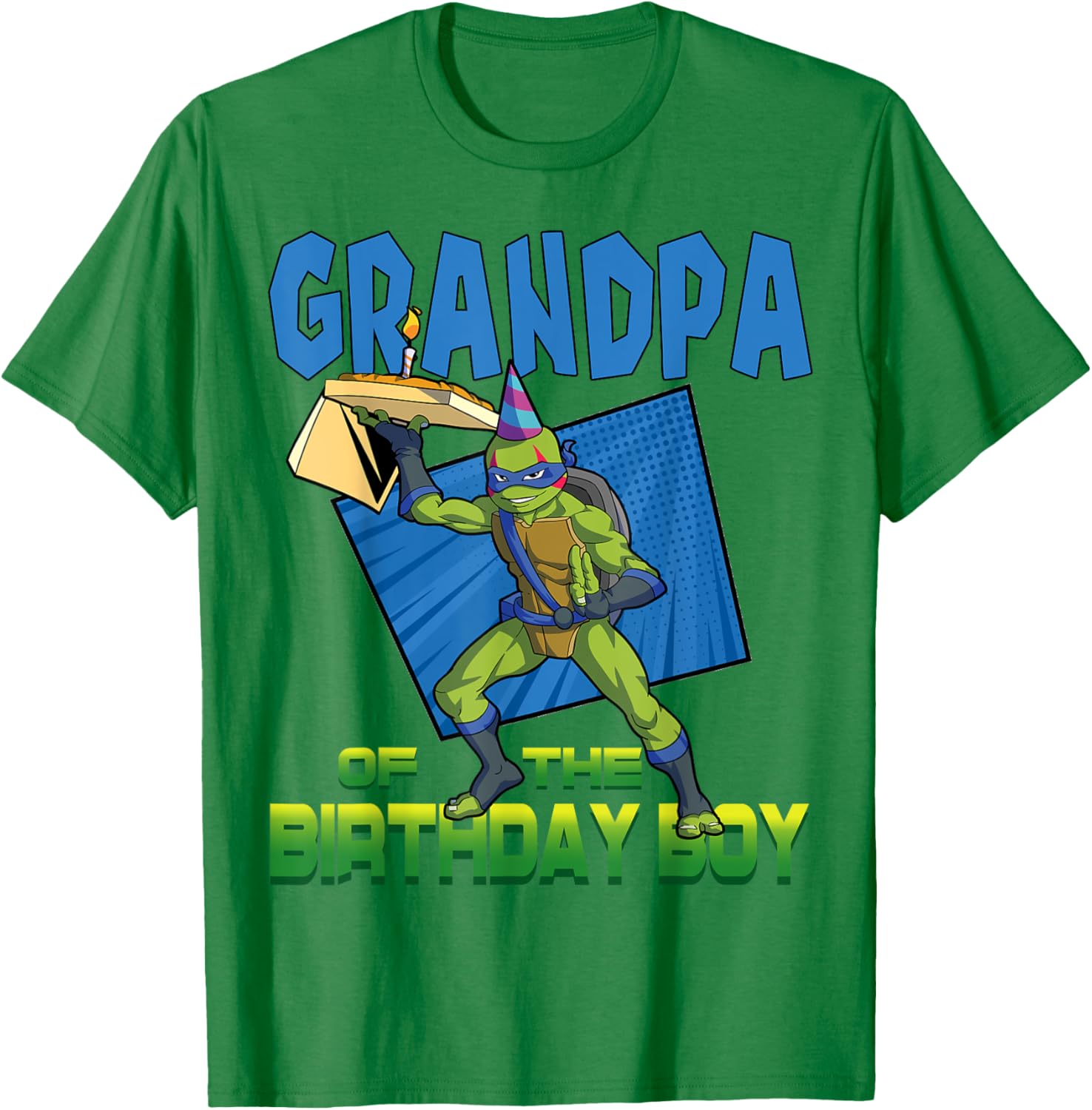 Mademark Teenage Mutant Ninja Turtles Leo Grandpa Pizza Party T-Shirt - 22
