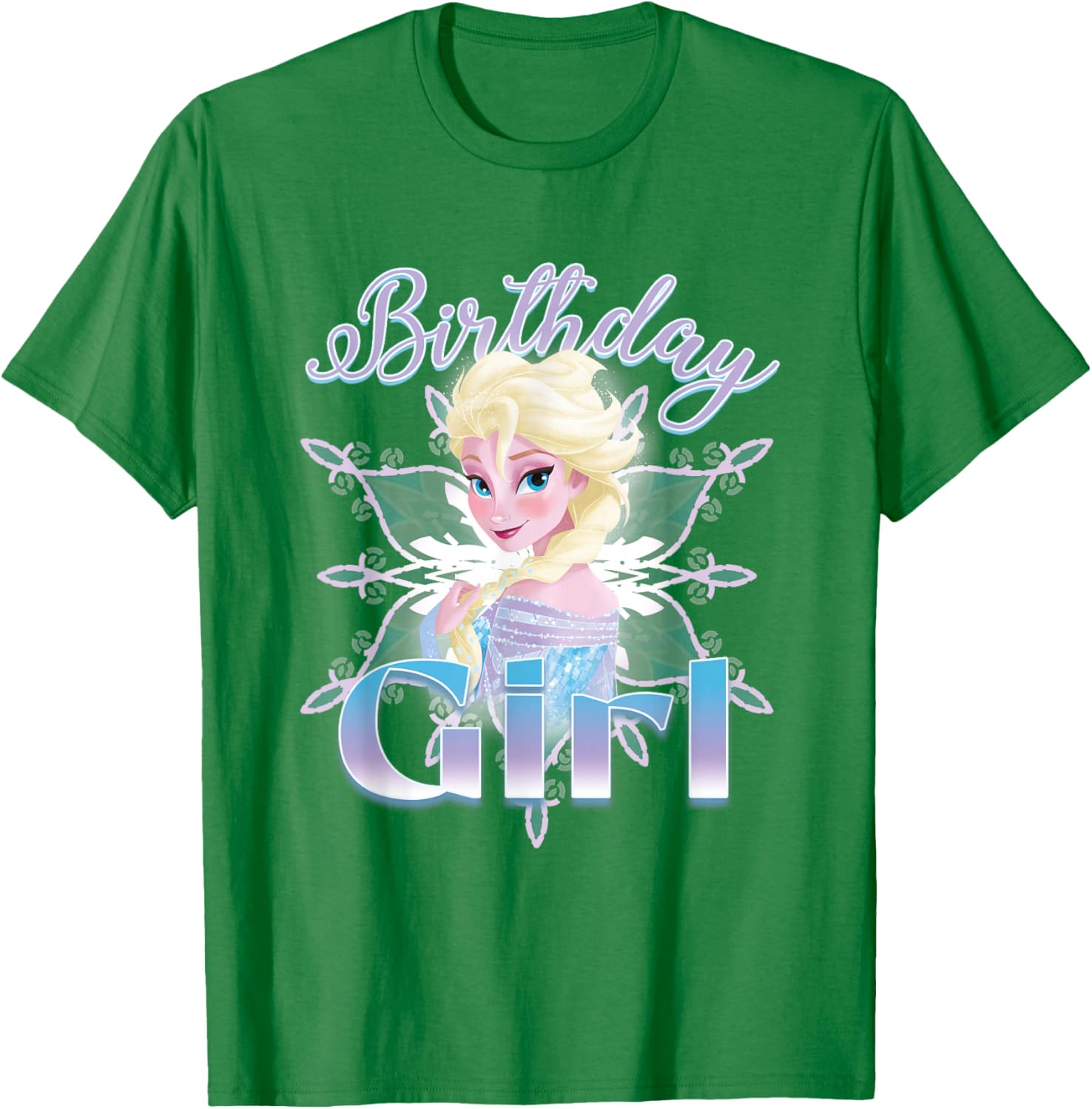 Disney Frozen Elsa Birthday Girl T-Shirt for Girls - Cute Graphic Tee - 5