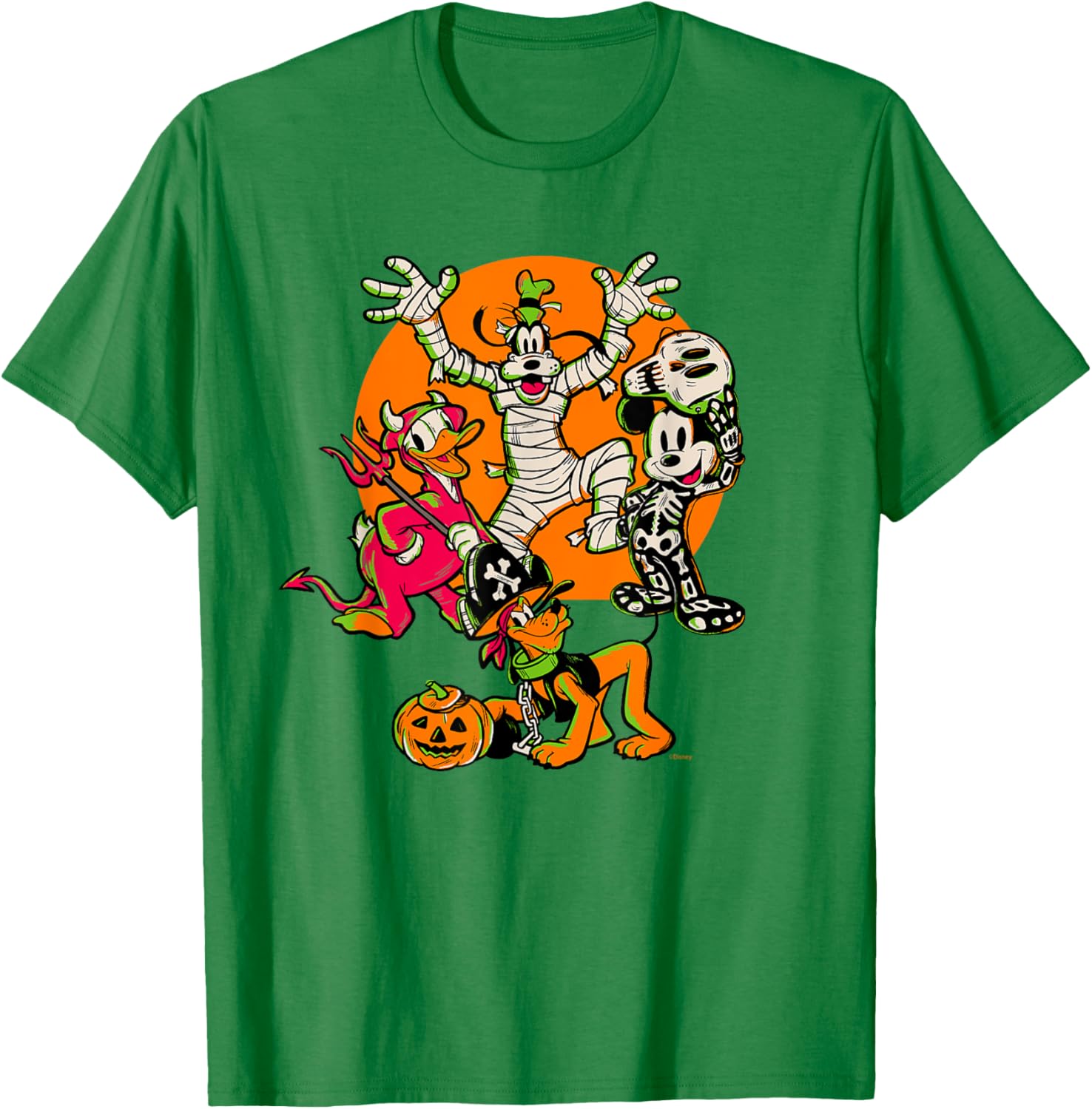 Disney 100 Mickey, Donald, Goofy & Pluto Halloween Costume T-Shirt - 22