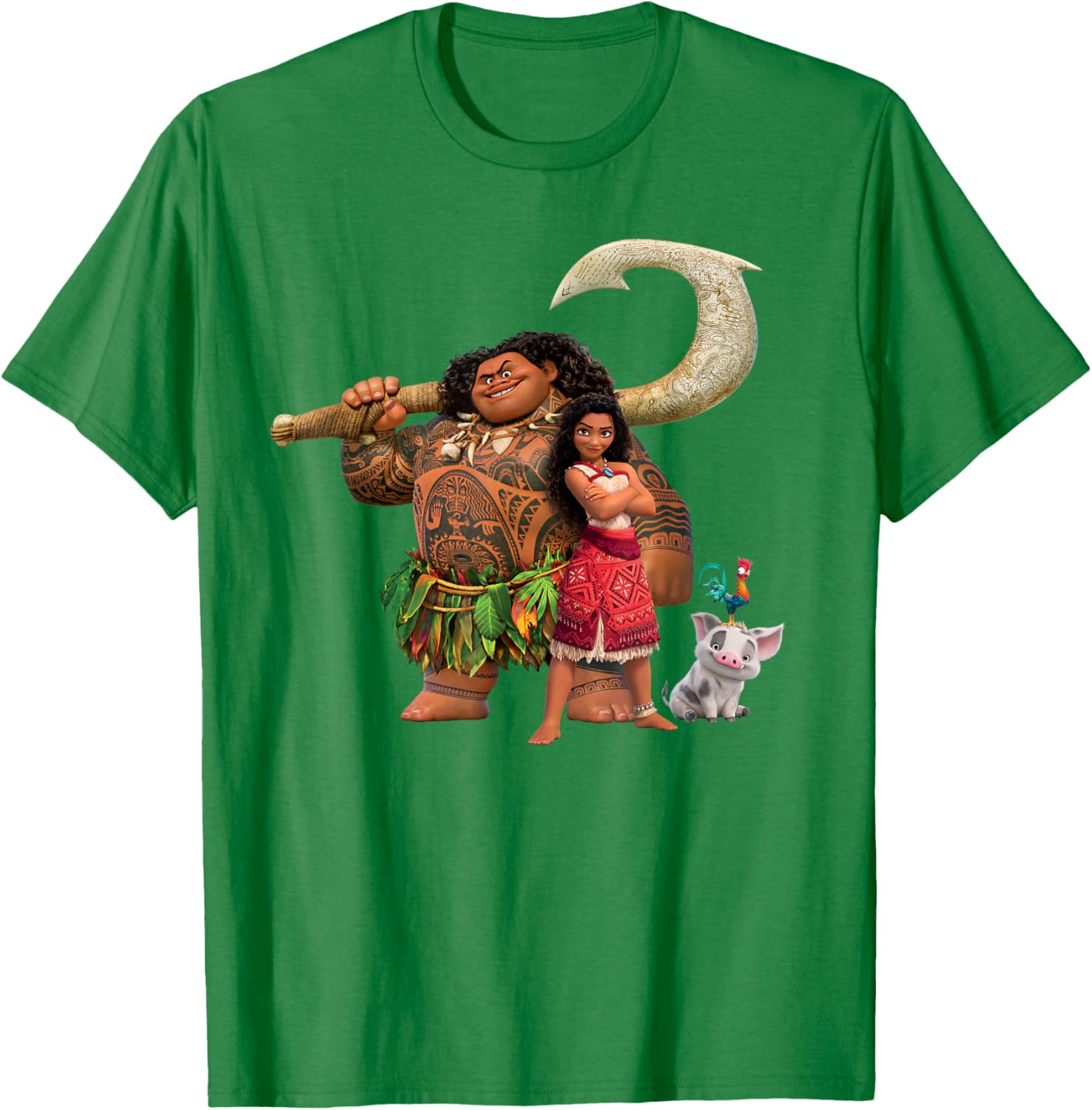 Disney Moana Adventure T-Shirt with Maui Pua Heihei for Kids - 26