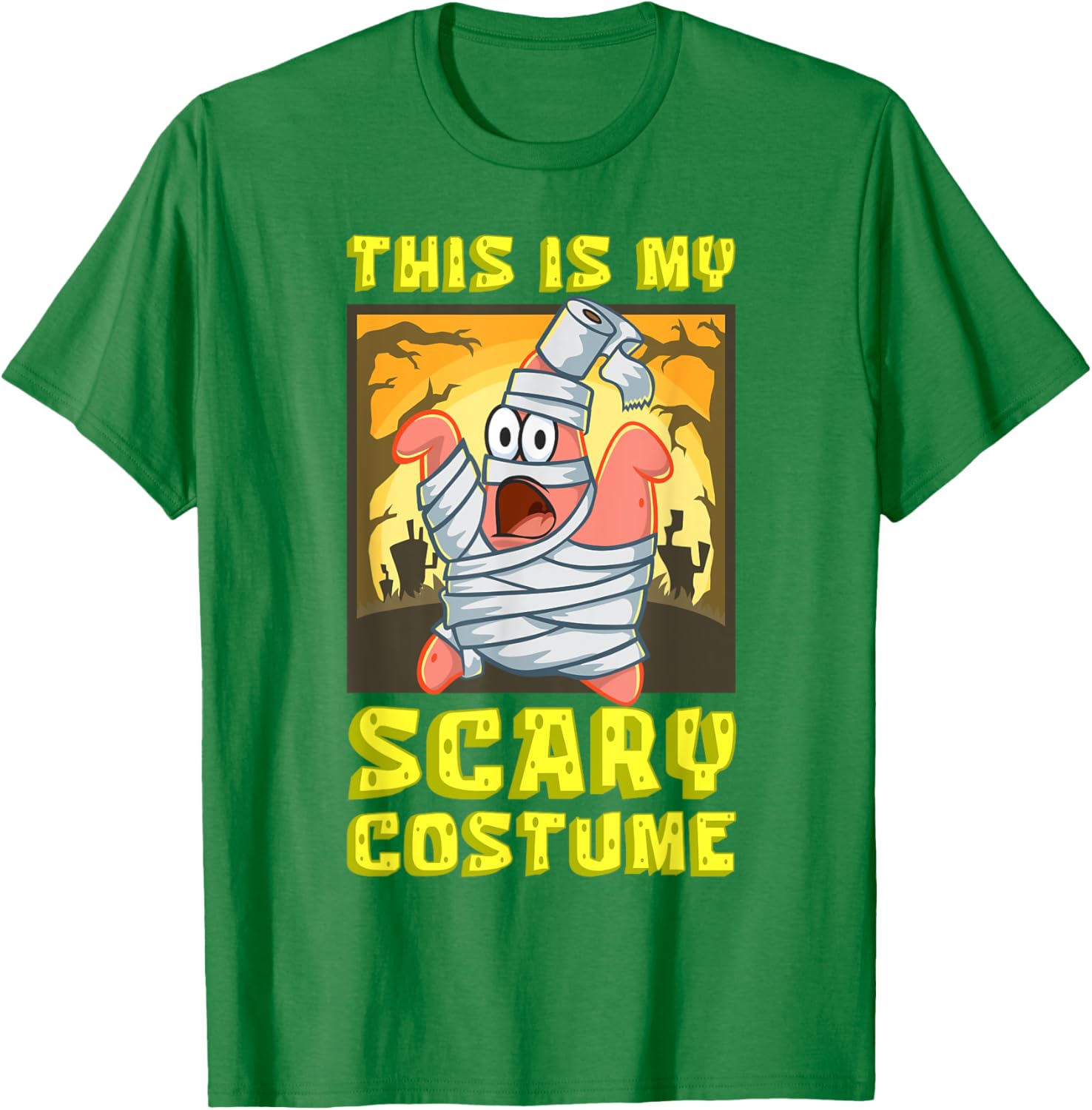 Mademark SpongeBob Halloween Patrick Mummy T-Shirt Fun Costume Apparel - 1