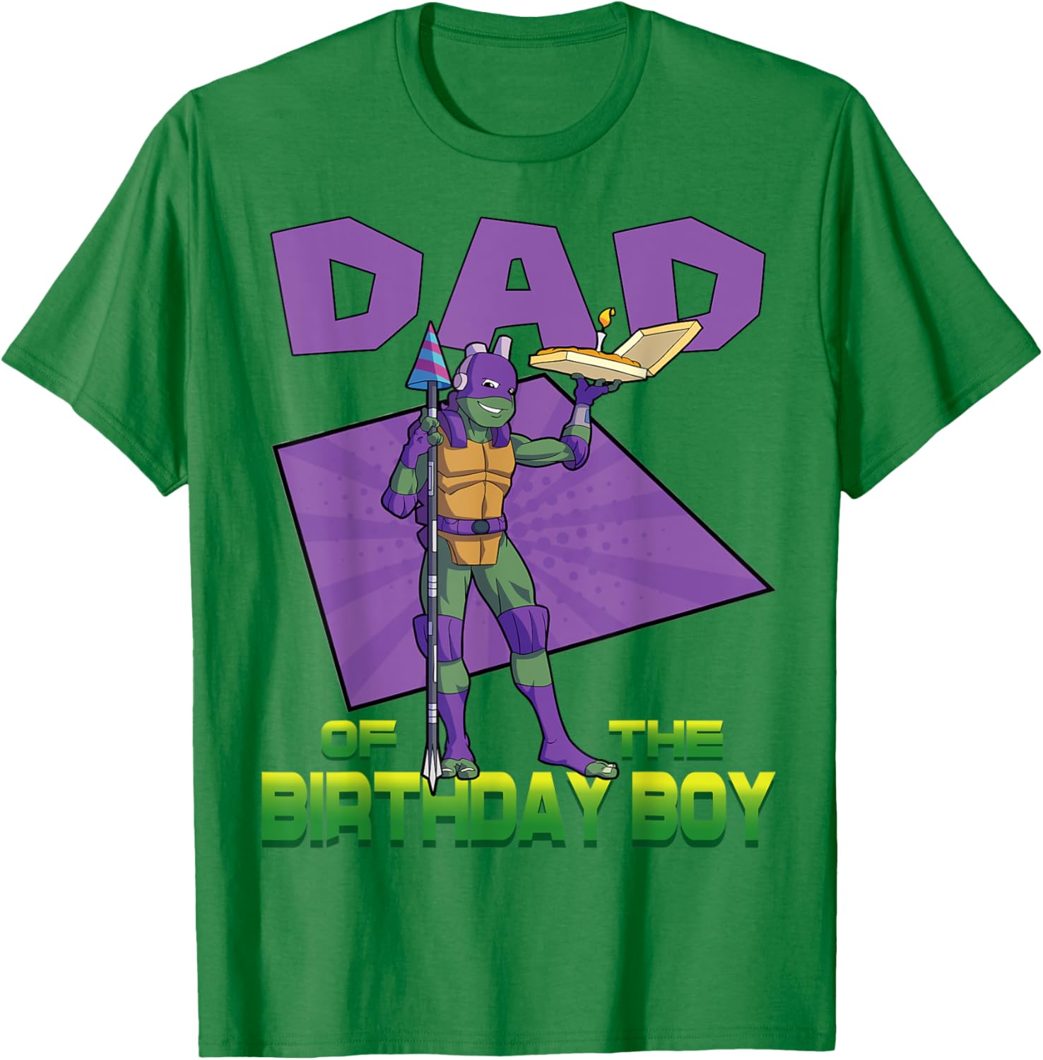 Mademark TMNT Donnie Daddy of the Birthday Boy Pizza Party T-Shirt - 1