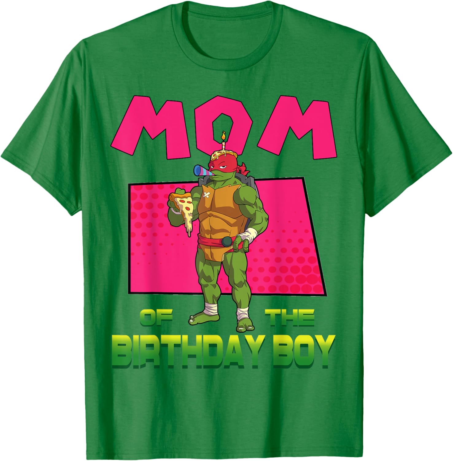 Mademark TMNT Raph Birthday Boy Pizza Party T-Shirt for Kids - 25