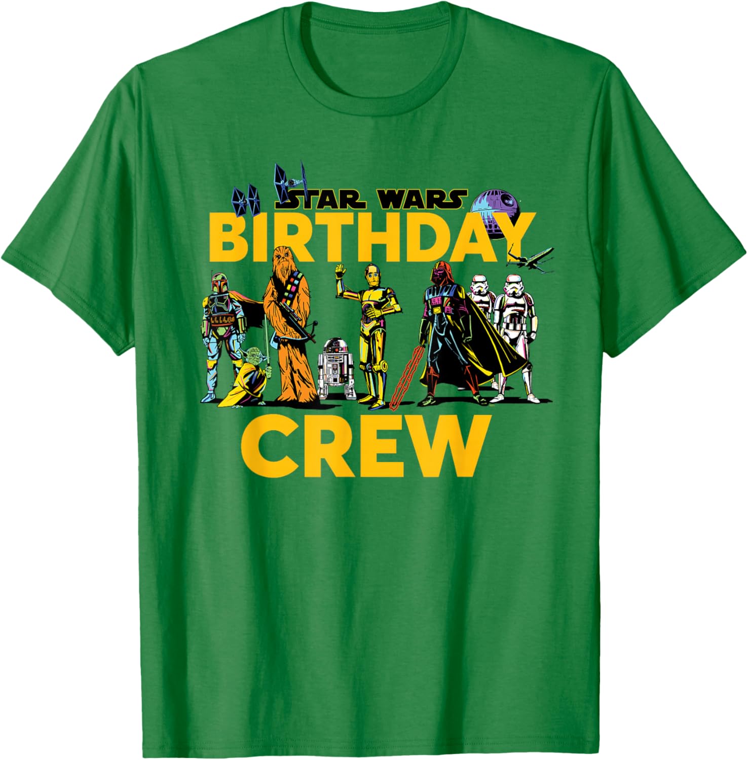 Star Wars Birthday Crew Matching T-Shirt for Classic Characters Fans - 14