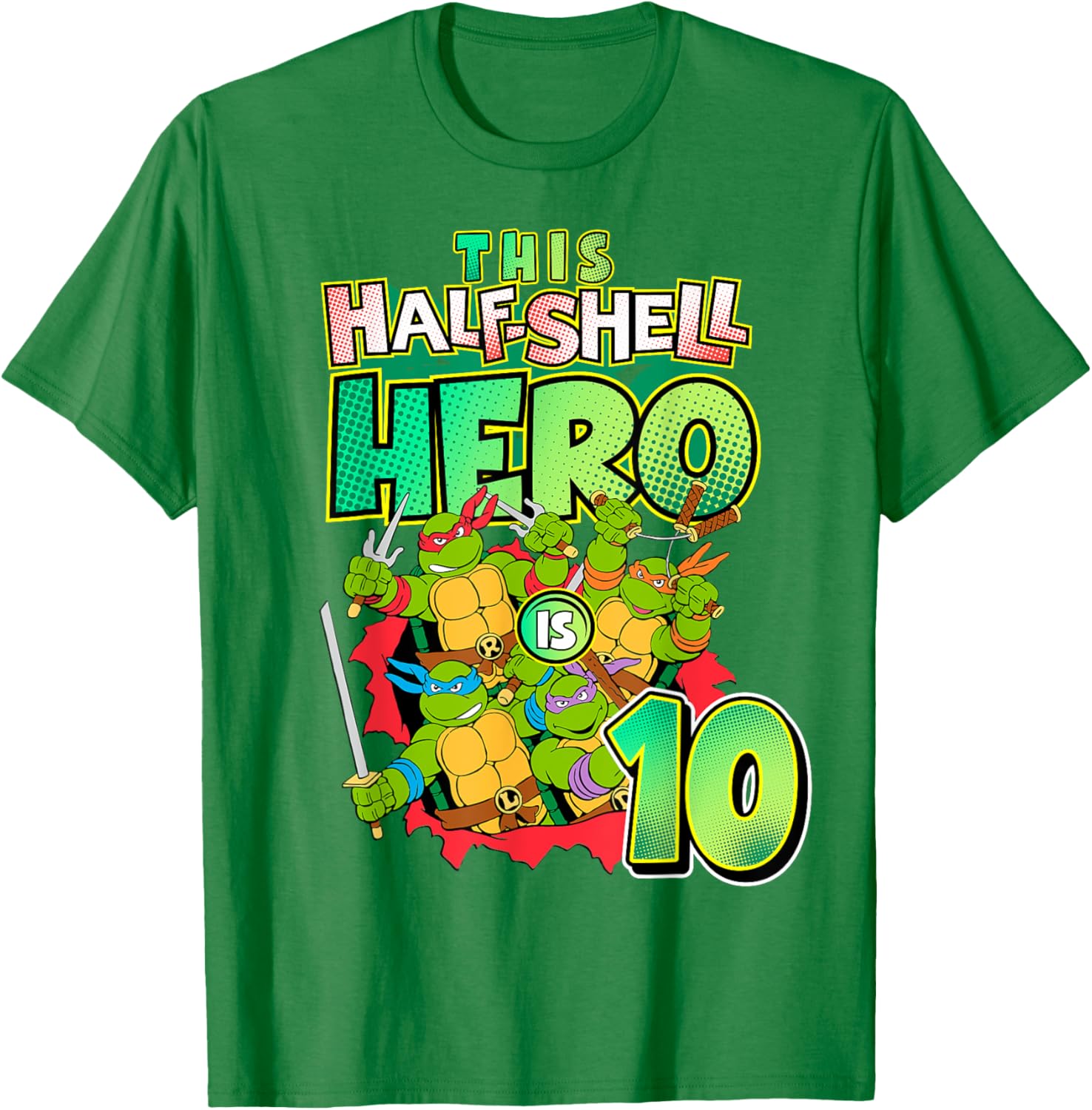 Mademark TMNT This Half Shell Hero Kids T-Shirt for Ninja Turtles Fans - 7