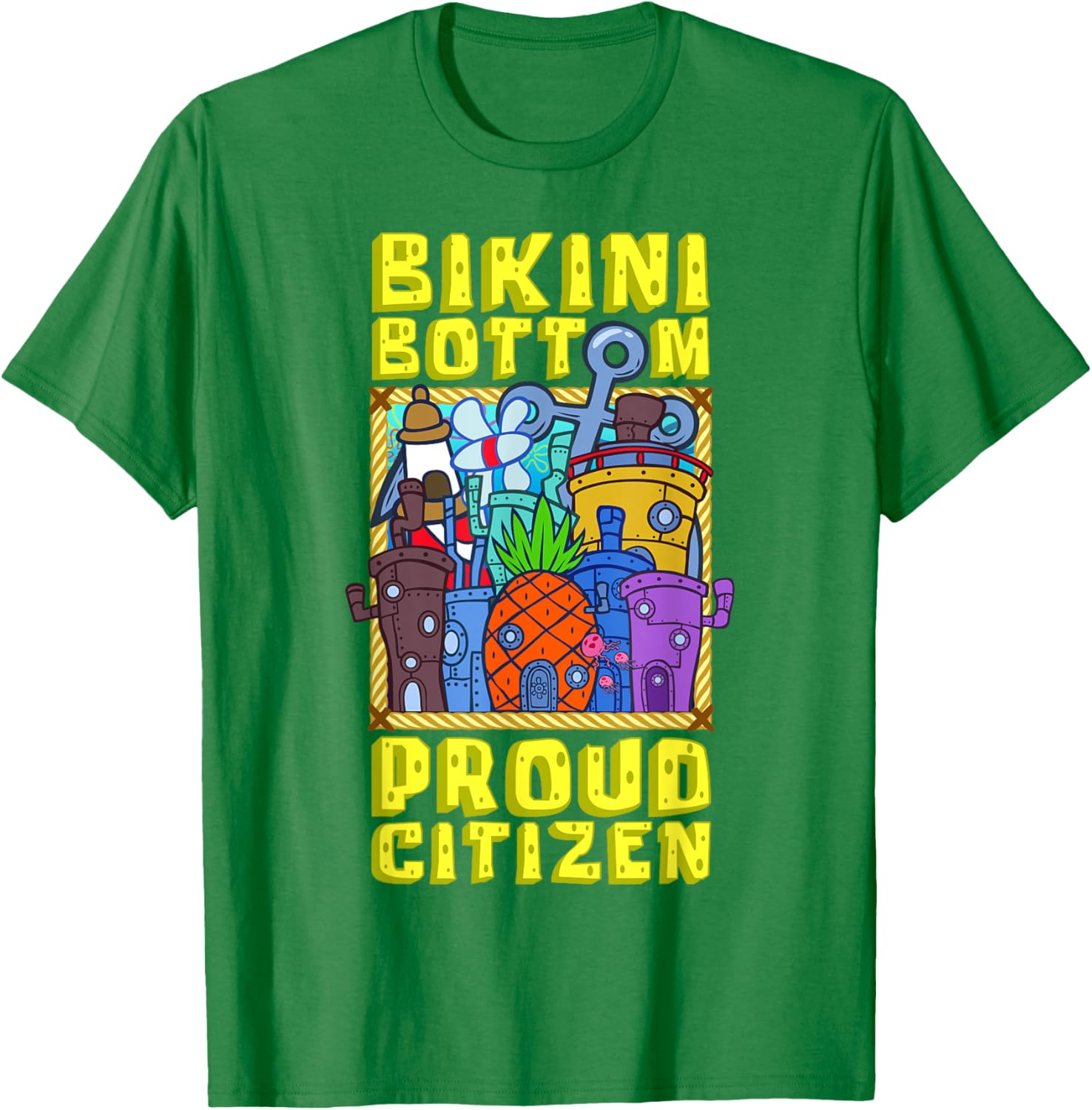 Mademark SpongeBob SquarePants Bikini Bottom Proud Citizen T-Shirt - 19