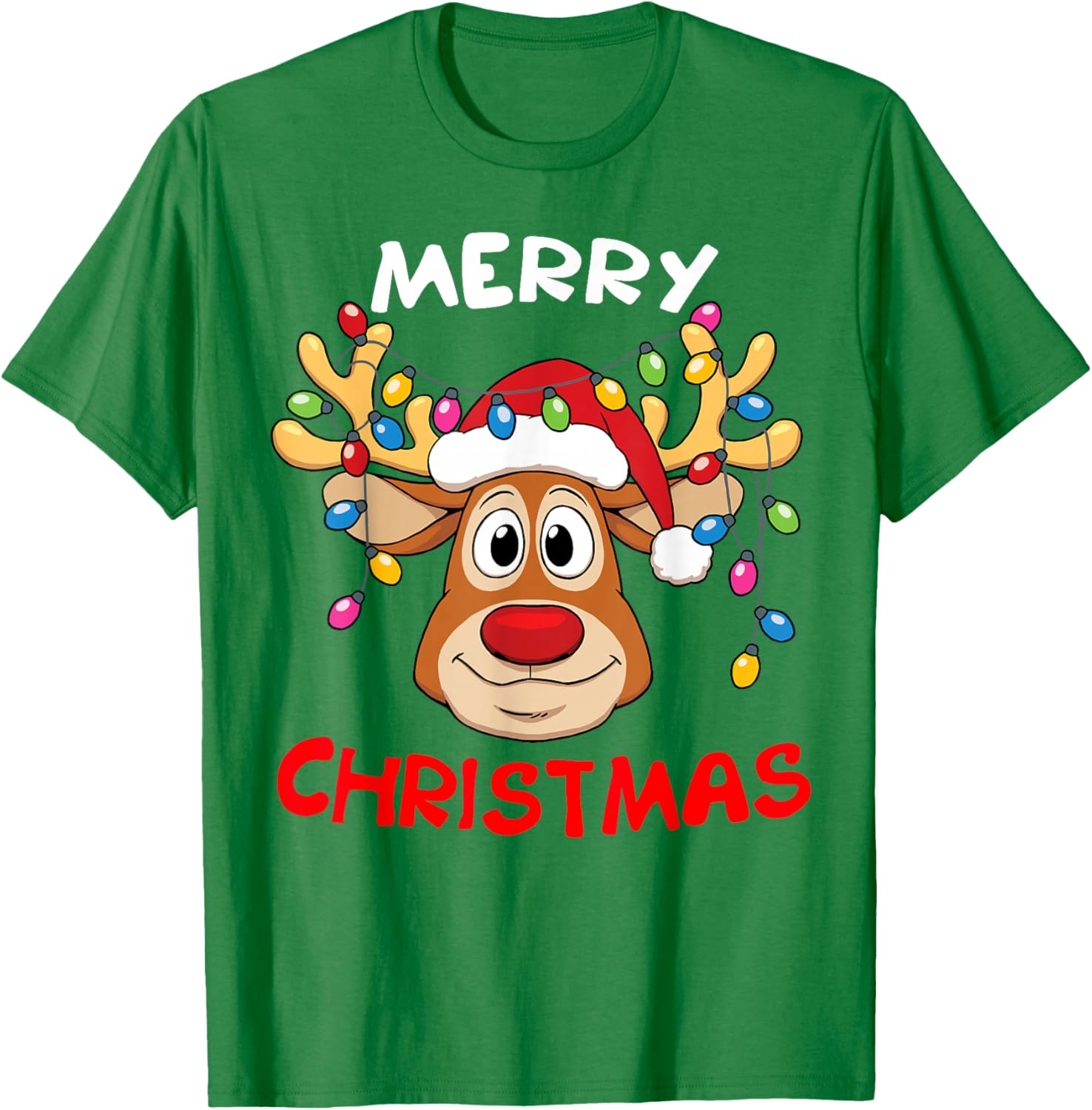 Merry Christmas Reindeer Family T-Shirt for Men and Women Fun Holiday Style - 21