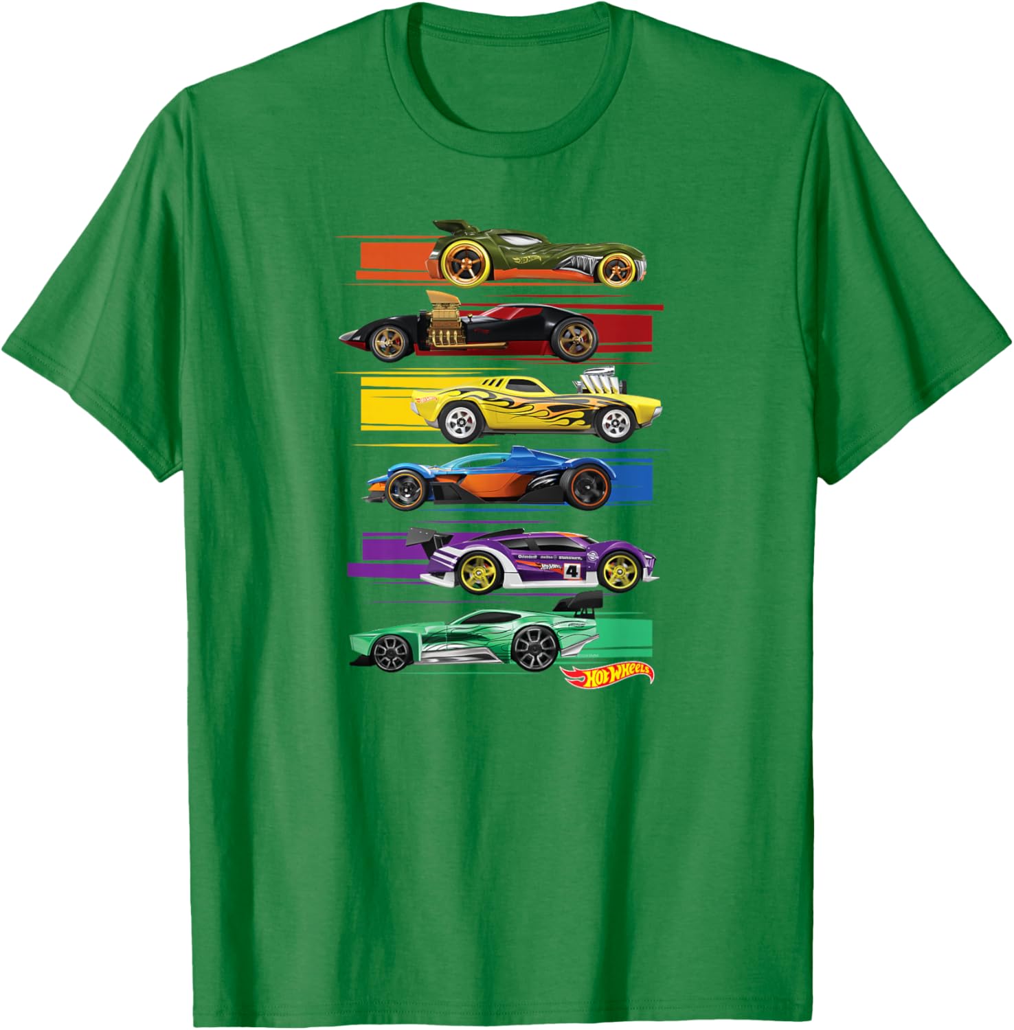 Hot Wheels Multi Car T-Shirt for Kids and Adults - Fun Racing Apparel - 10