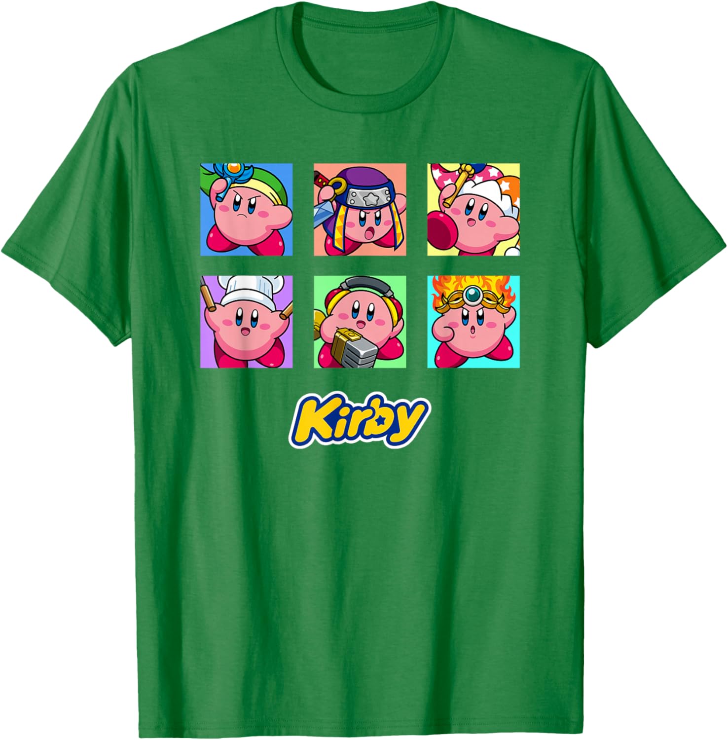 Kirby Selected Abilities Collage Pop Art Full Color T-Shirt for Fans - 15