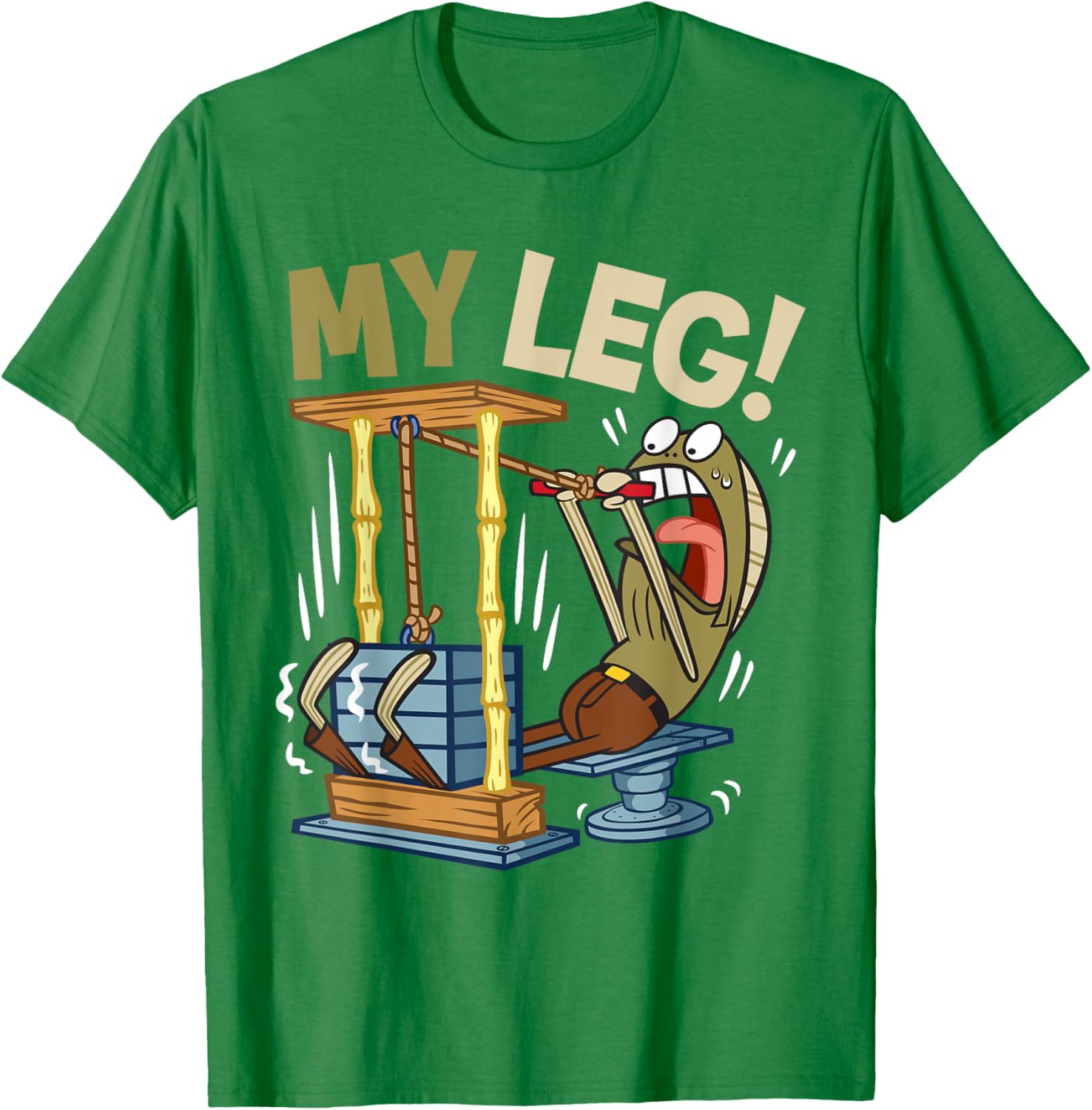 Mademark SpongeBob My Leg Legs Day Weightlifting Gym T-Shirt for Fans - 7