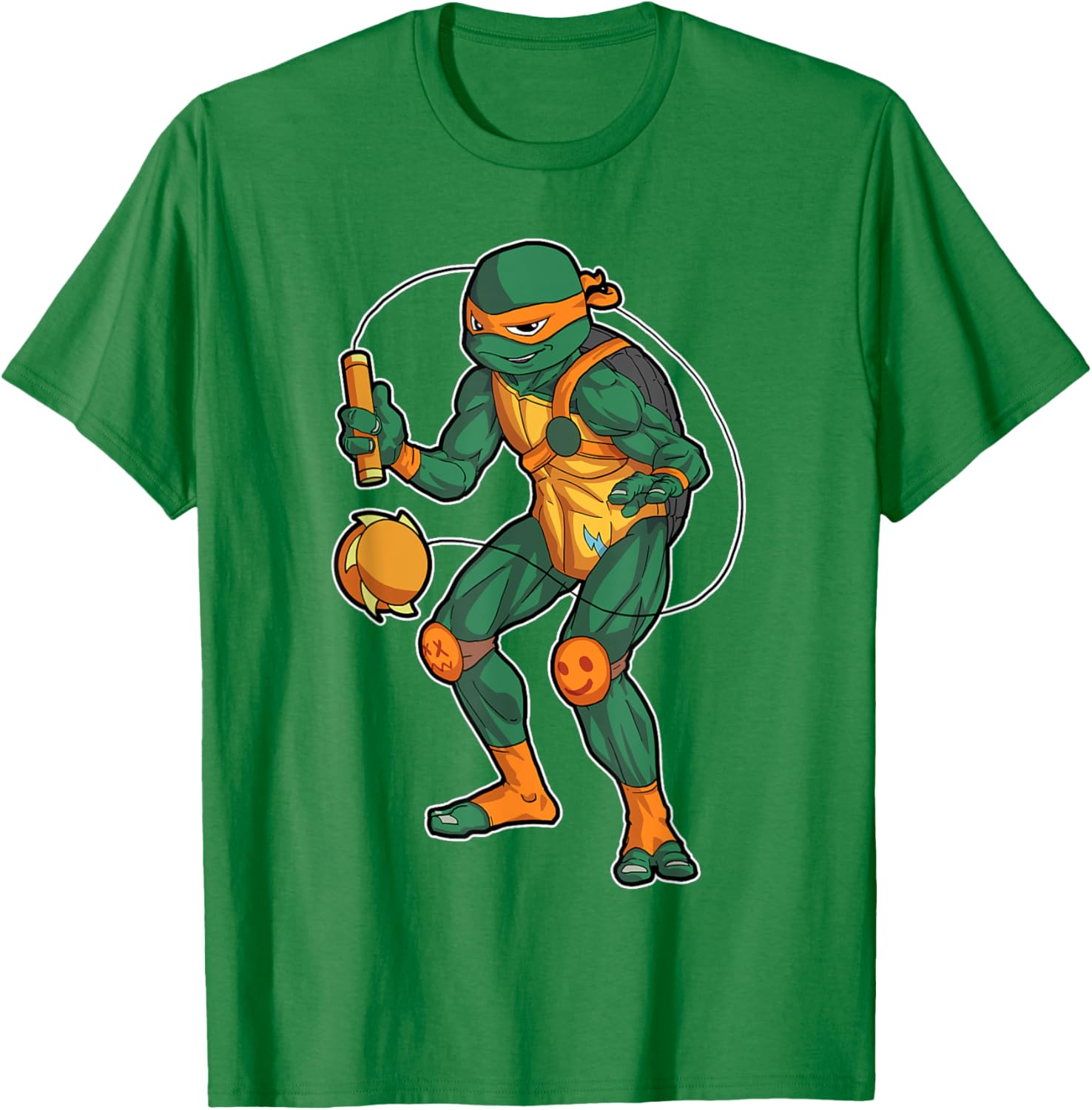 Mademark Teenage Mutant Ninja Turtles Michelangelo Kusari Fundo T-Shirt - 5