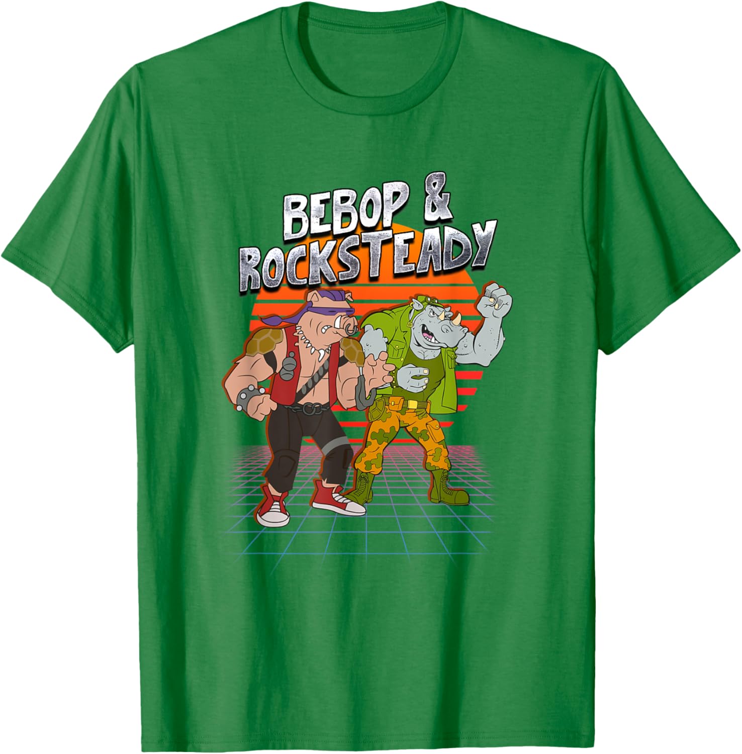 Mademark x TMNT Bebop and Rocksteady Retro Style T-Shirt for Fun Fashion - 11