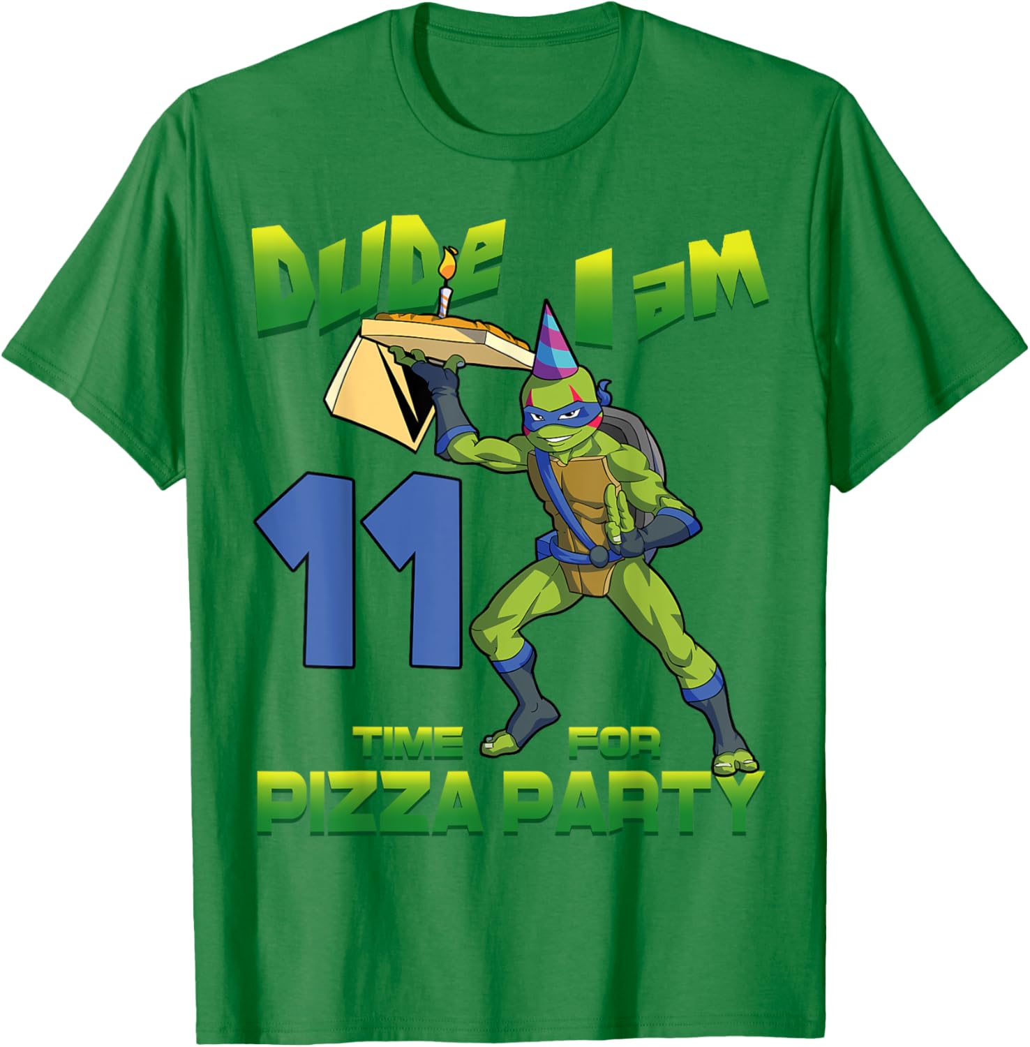 Mademark TMNT Leo Pizza Birthday T-Shirt for 11 Year Olds - 12