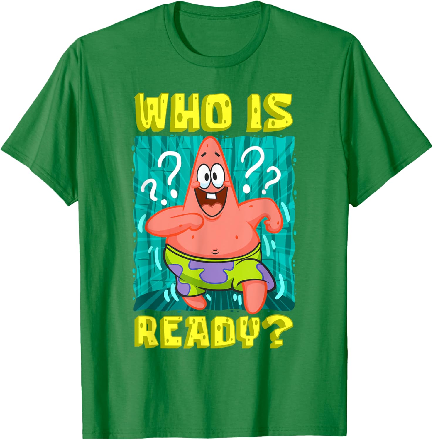 Mademark SpongeBob Patrick Star Ready Funny T-Shirt for Fans - 6
