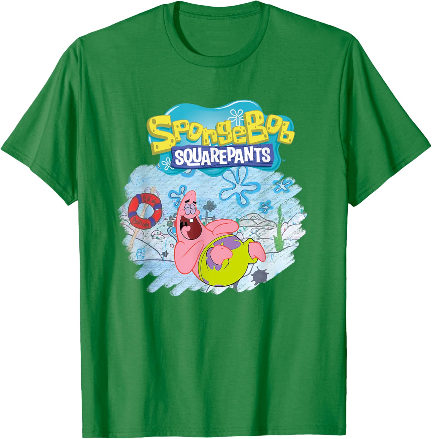 Mademark x SpongeBob SquarePants Patrick Star Happy T-Shirt for Fans - 5