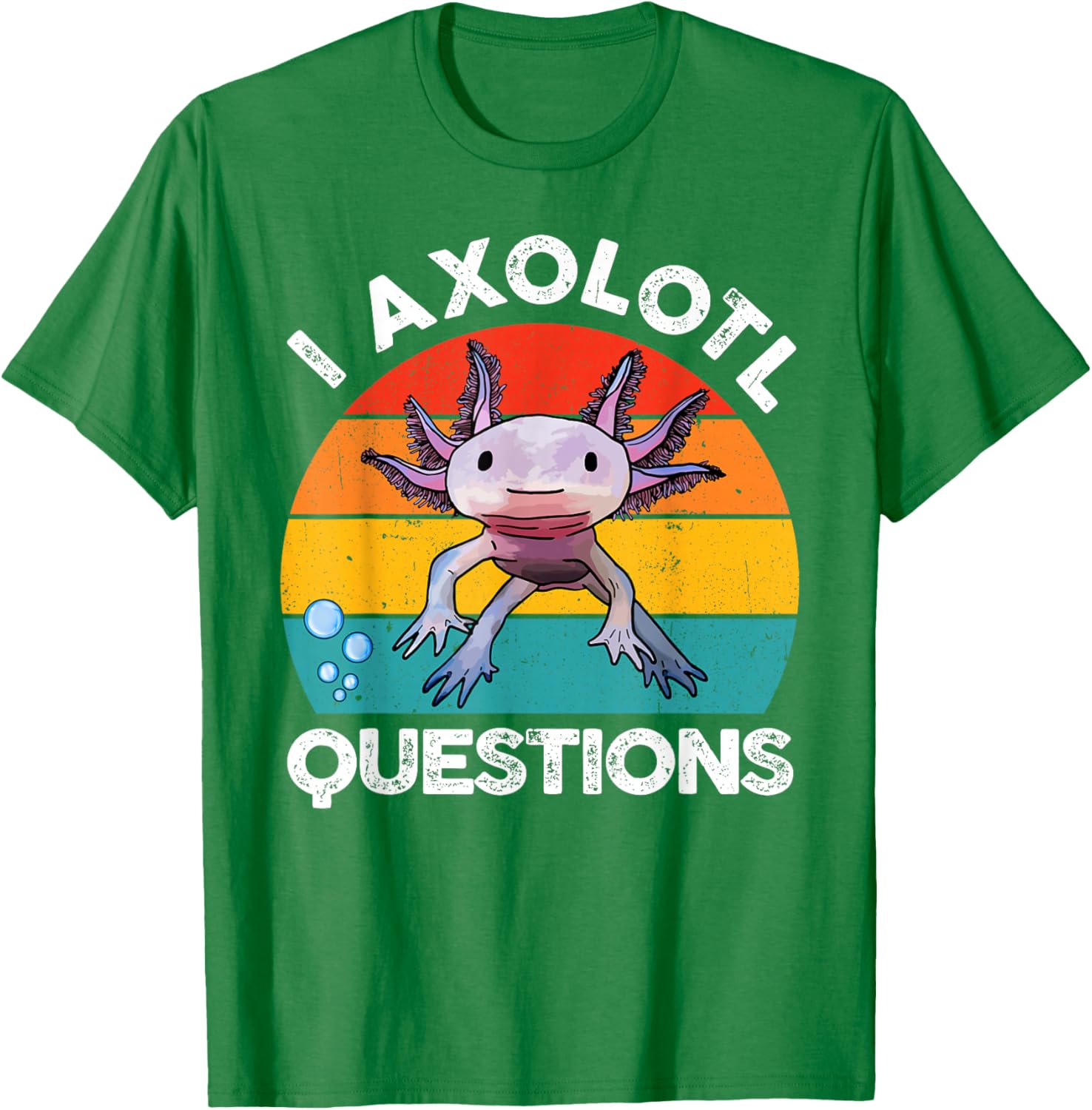 Cute Axolotl Questions Graphic Kids T-Shirt Fun and Stylish Gift for Kids - 1