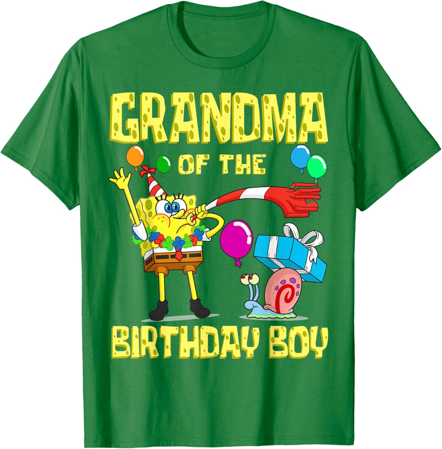 SpongeBob Grandma of the Birthday Boy T-Shirt Fun Party Apparel - 2