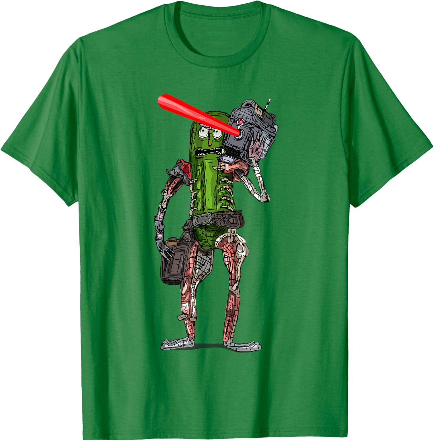 Pickle Rick Laser Beam T-Shirt - Fun Rick and Morty Apparel for Fans - 15