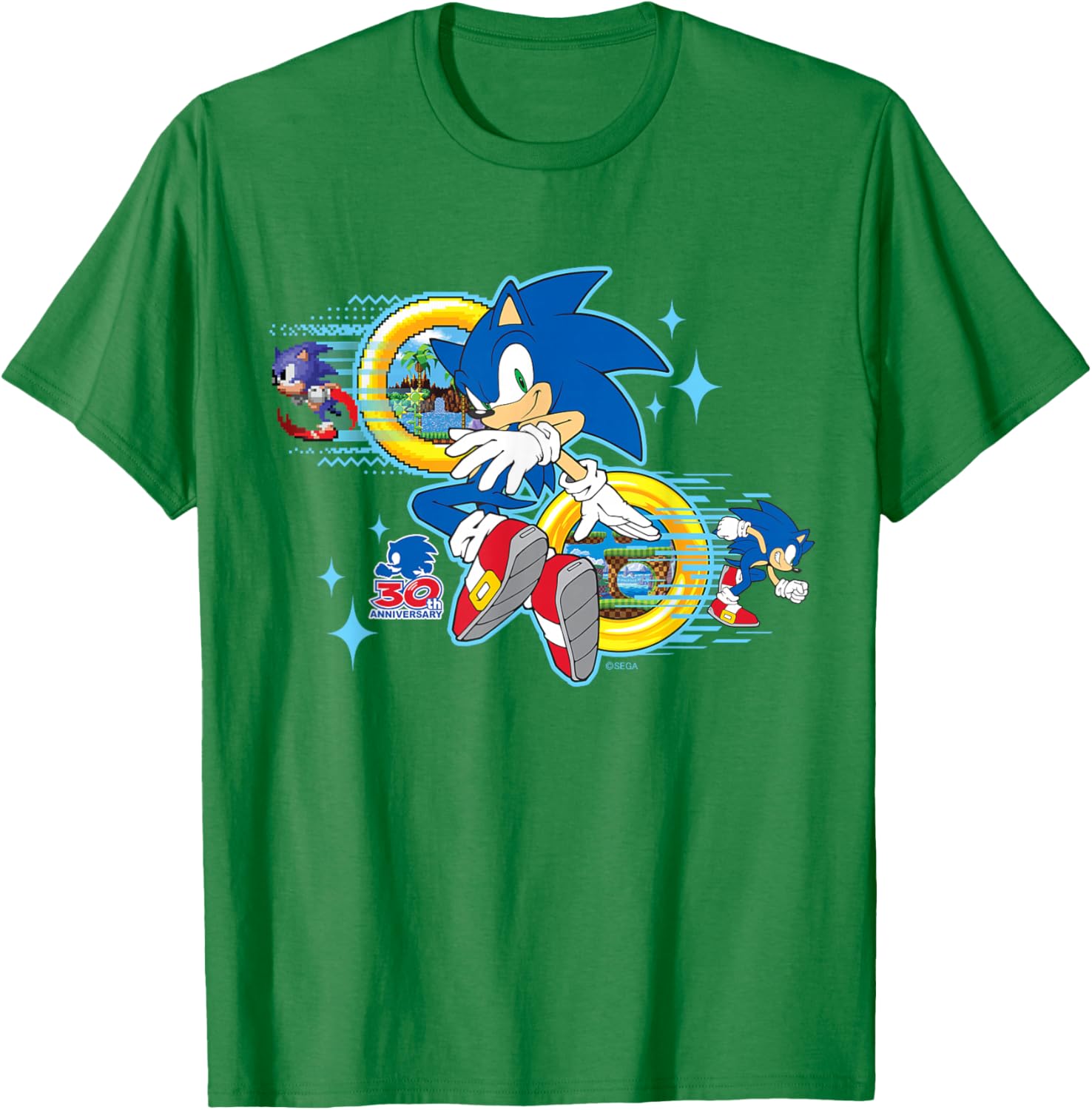 Sonic the Hedgehog 30th Anniversary Short Sleeve Tee for Fans - 15