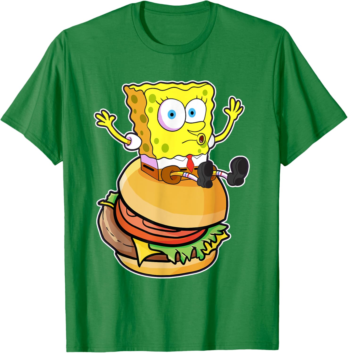 Mademark x SpongeBob SquarePants Burger T-Shirt Fun and Stylish Wear - 7