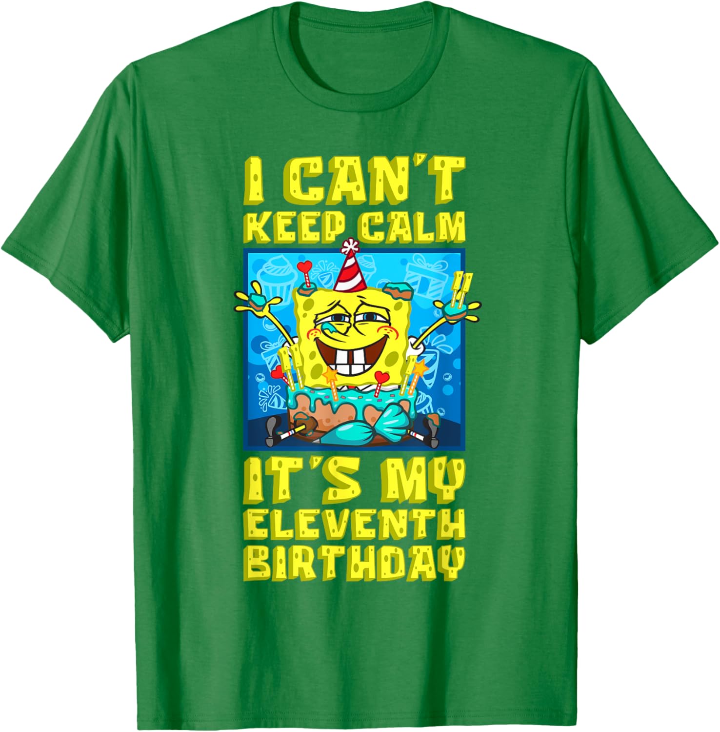 Mademark SpongeBob 11th Birthday T-Shirt for Boys - Fun and Playful Design - 2