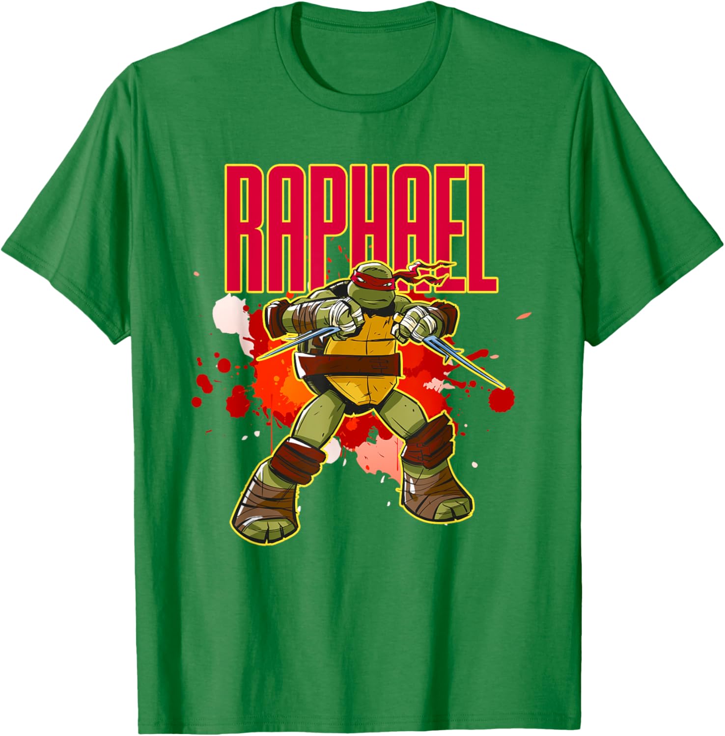 Mademark Teenage Mutant Ninja Turtles Raphael Red Splatter T-Shirt - 15