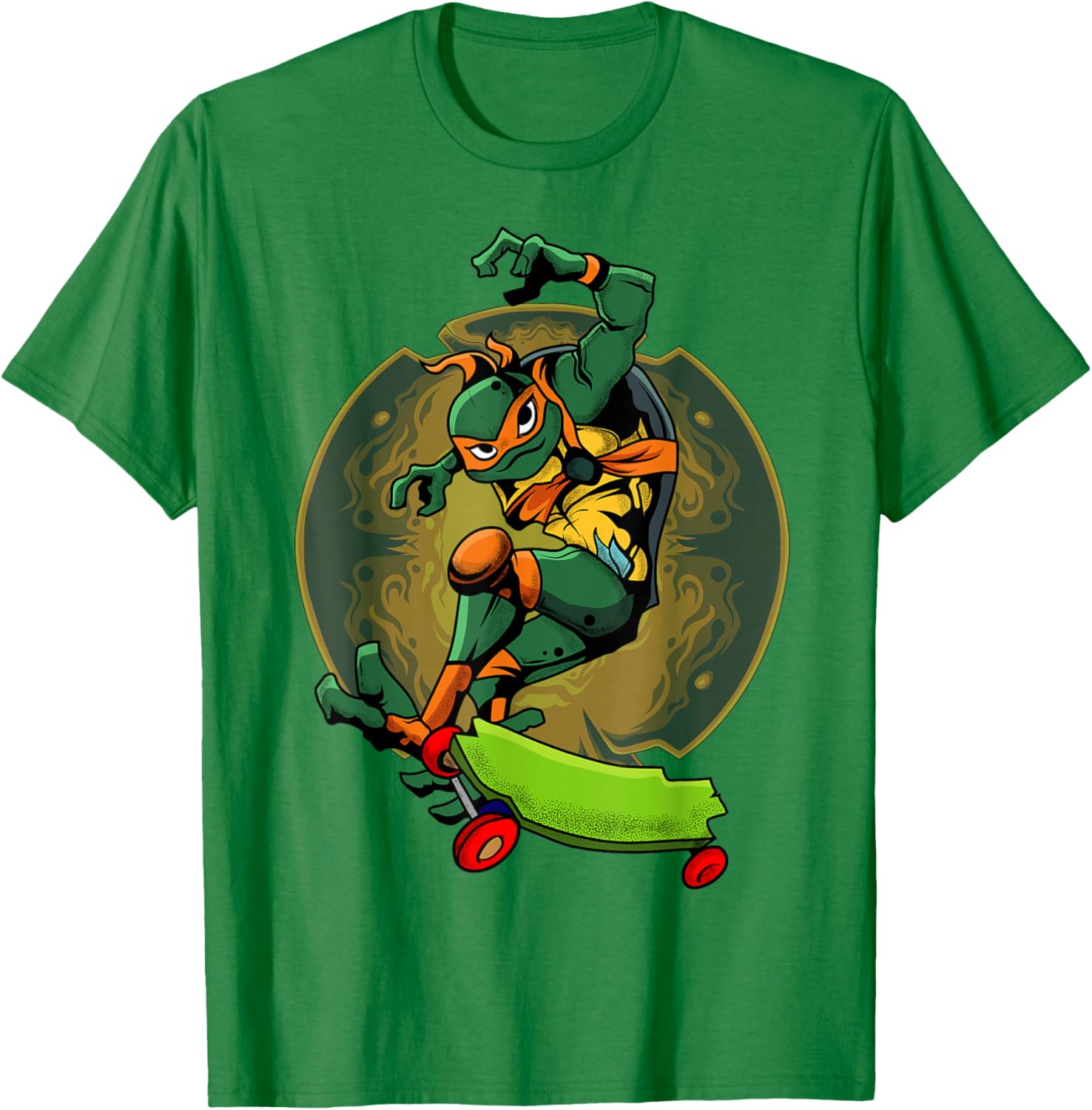 Mademark Teenage Mutant Ninja Turtles Mikey Skateboard T-Shirt for Kids - 13