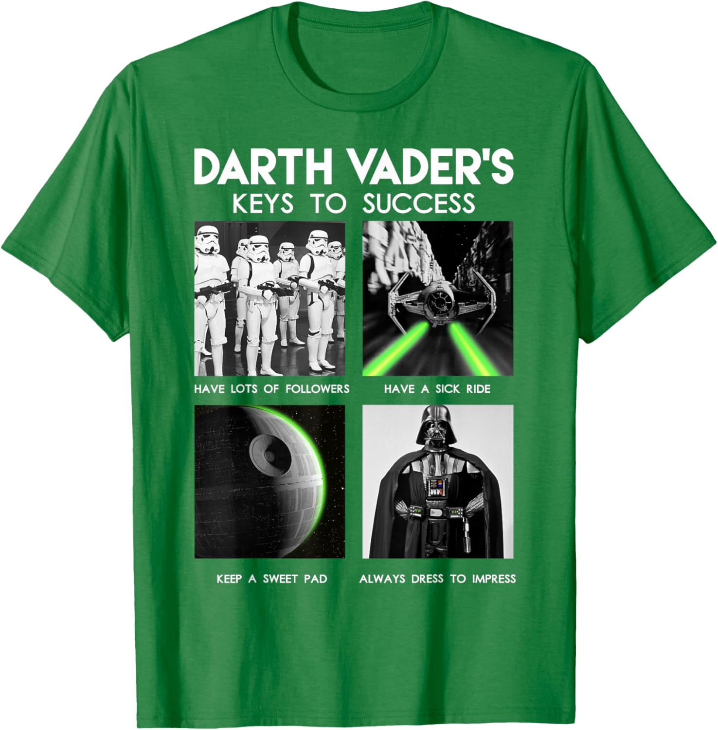 Darth Vader Keys to Success Graphic T-Shirt for Star Wars Fans - 4