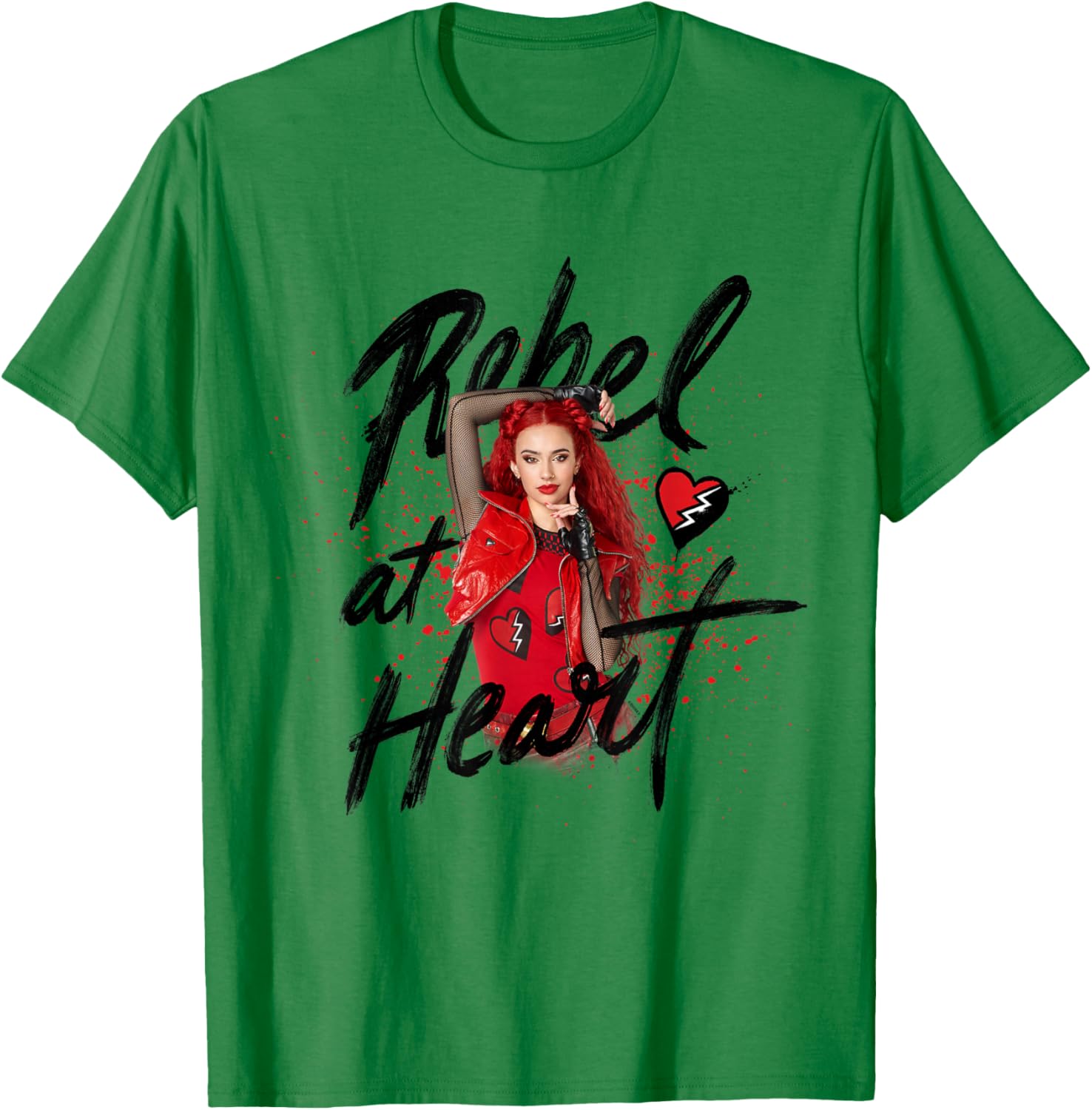 Disney Descendants 4 Red Rebel Heart T-Shirt for Kids and Fans - 18