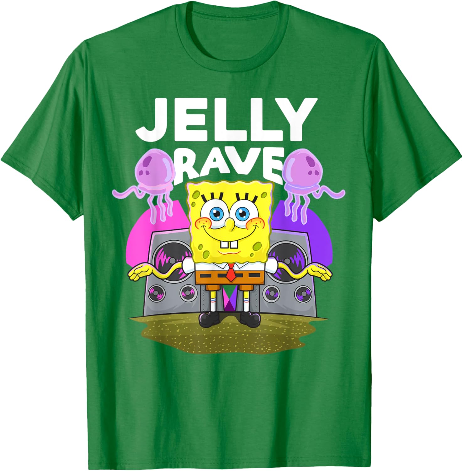 Mademark x SpongeBob SquarePants Jelly Jam Rave T-Shirt for Fun Lovers - 7