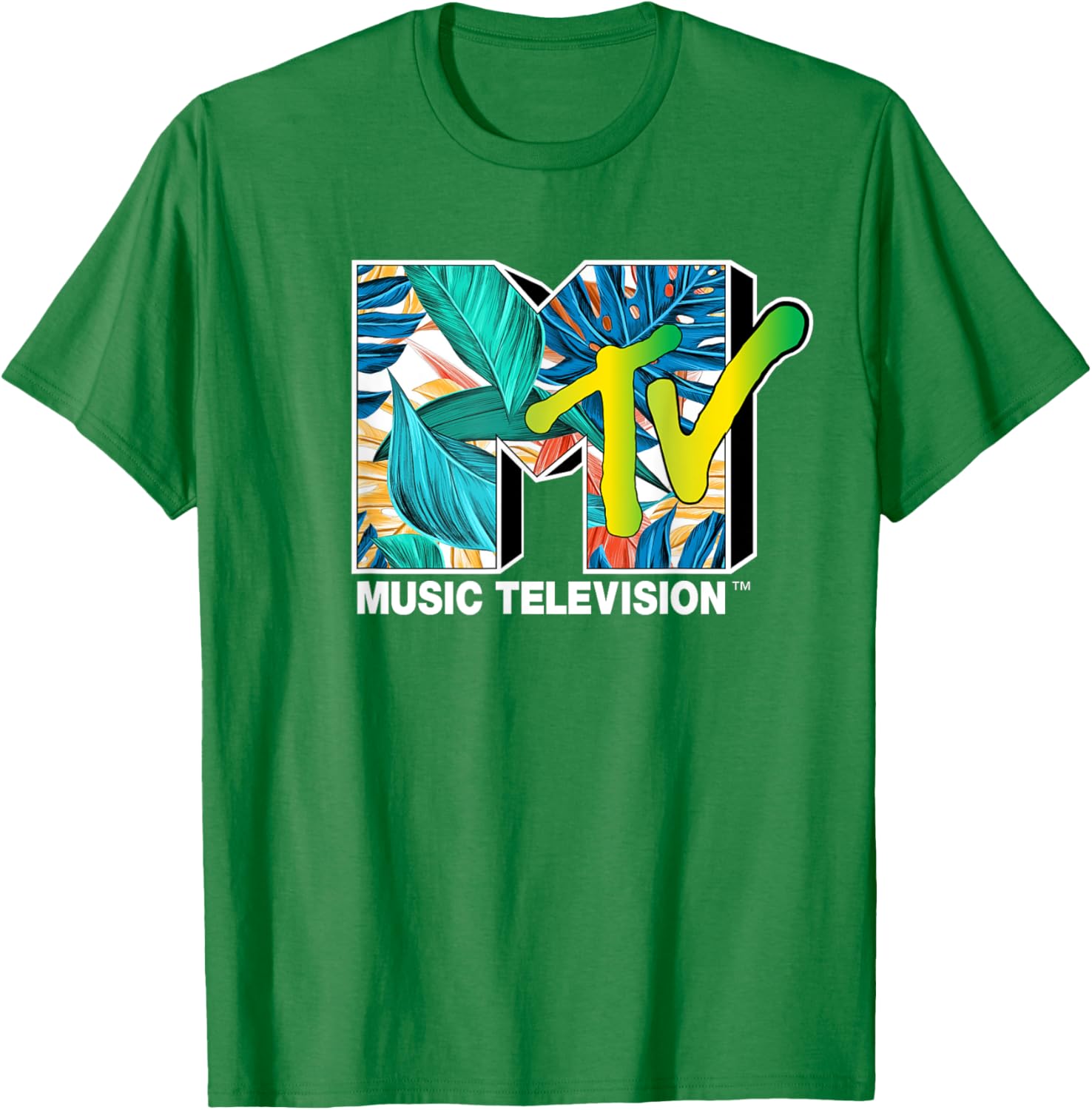 Mademark x MTV Tropical Plants T-Shirt for Stylish Comfort and Vibe - 9
