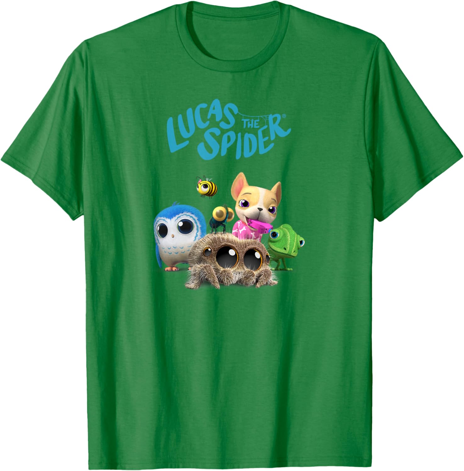 Lucas the Spider and Friends Cute T-Shirt for Kids and Adults - 4