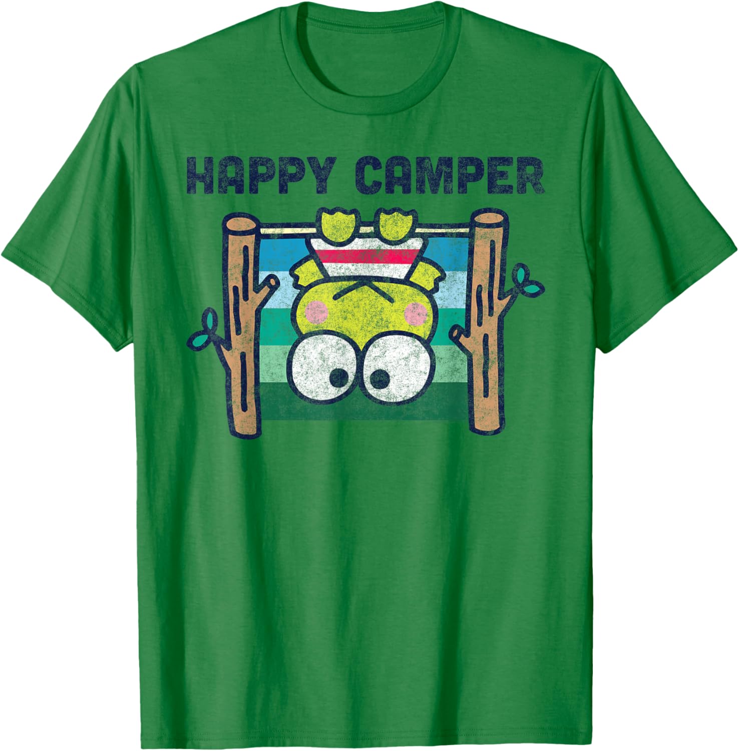 Keroppi Happy Camper T-Shirt Fun Outdoor Adventure Apparel for Kids - 15
