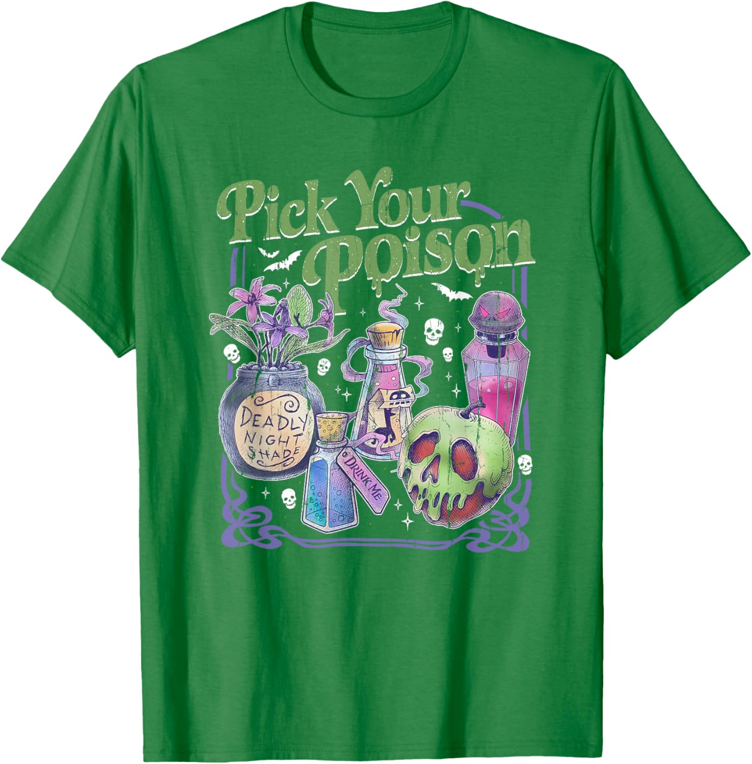 Vintage Princess Halloween T-Shirt for Women - Pick Your Poison Design - 2