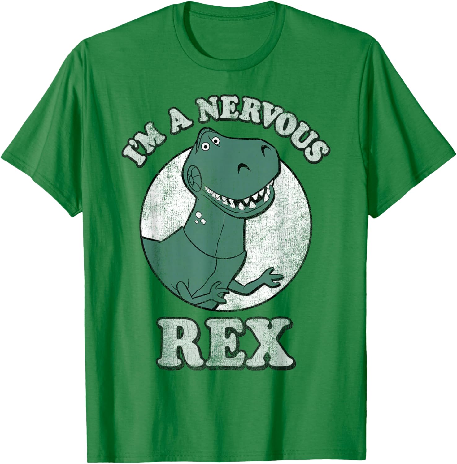 Disney Pixar Toy Story I'm A Nervous Rex Dinosaur Graphic T-Shirt - 9