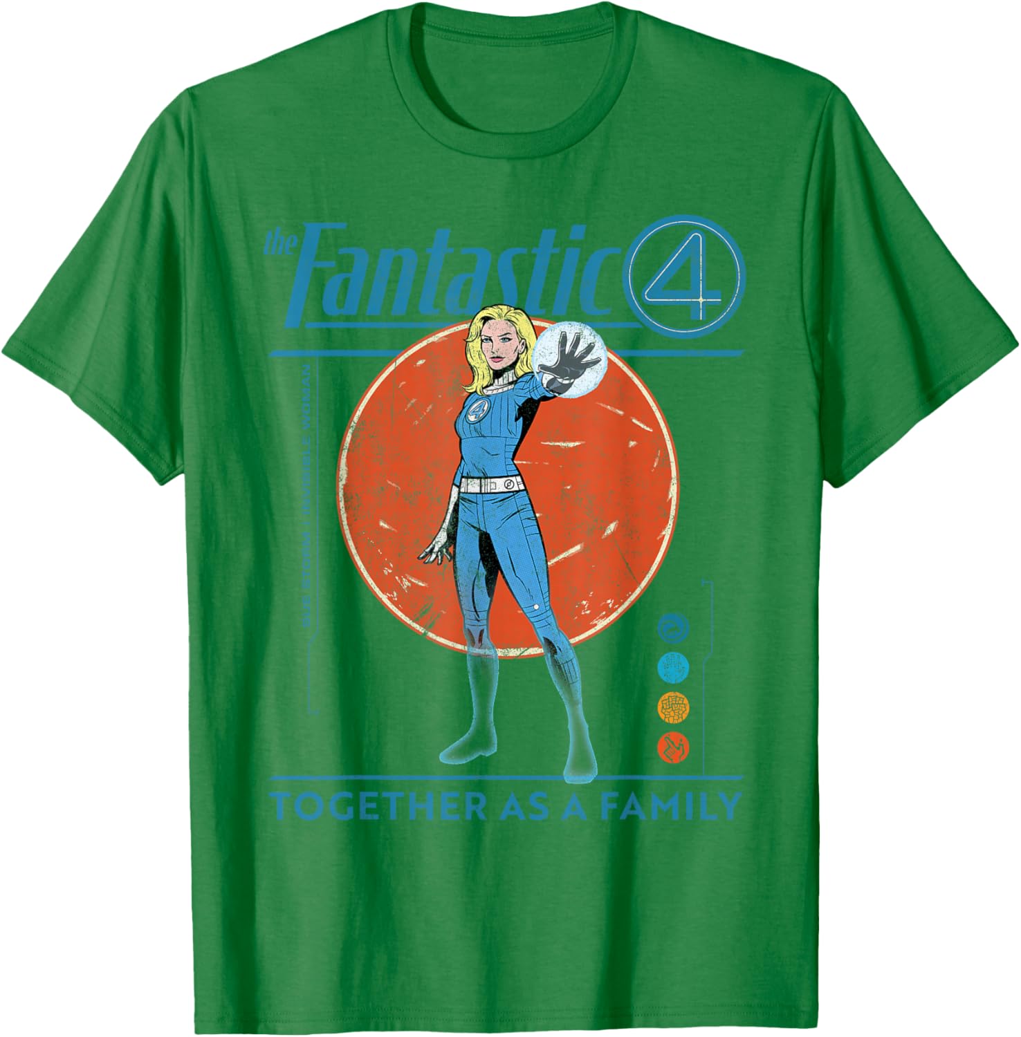 Marvel Fantastic Four Retro T-Shirt Featuring The Invisible Woman Design - 22